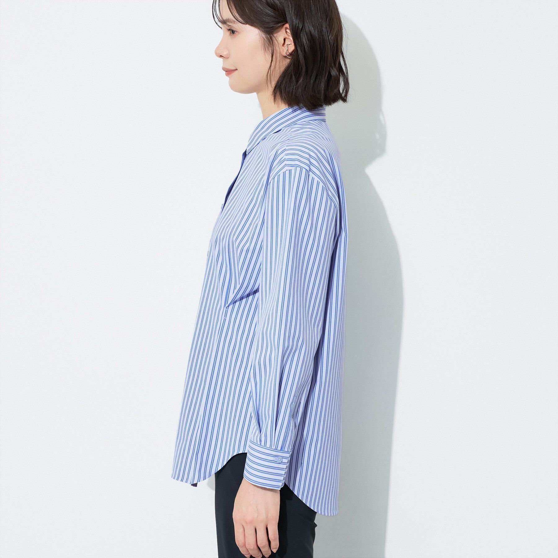 INDIVI「【UV／接触冷感／高ストレッチ】フロントタックシャツ」|シャツ・ブラウス|