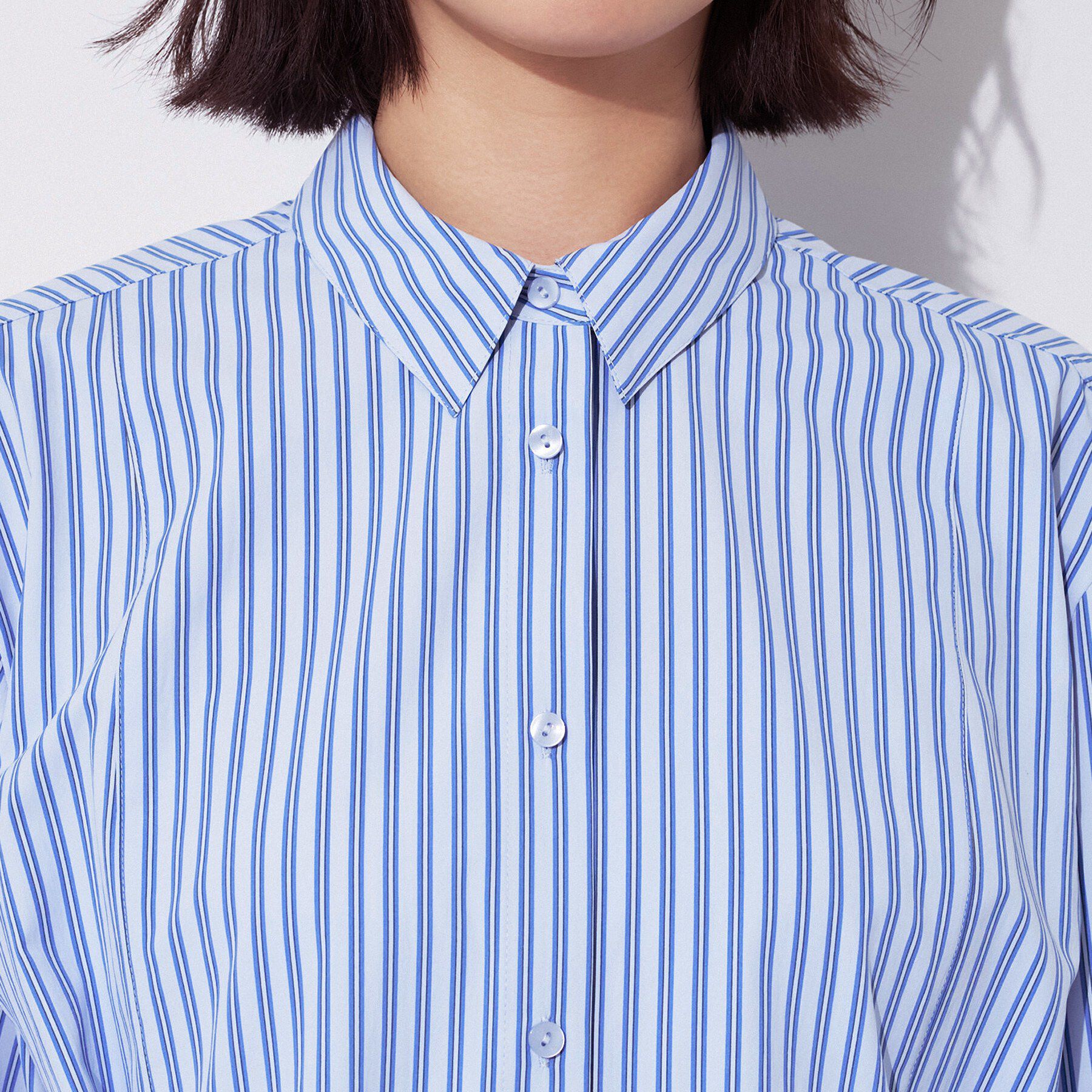INDIVI「【UV／接触冷感／高ストレッチ】フロントタックシャツ」|シャツ・ブラウス|