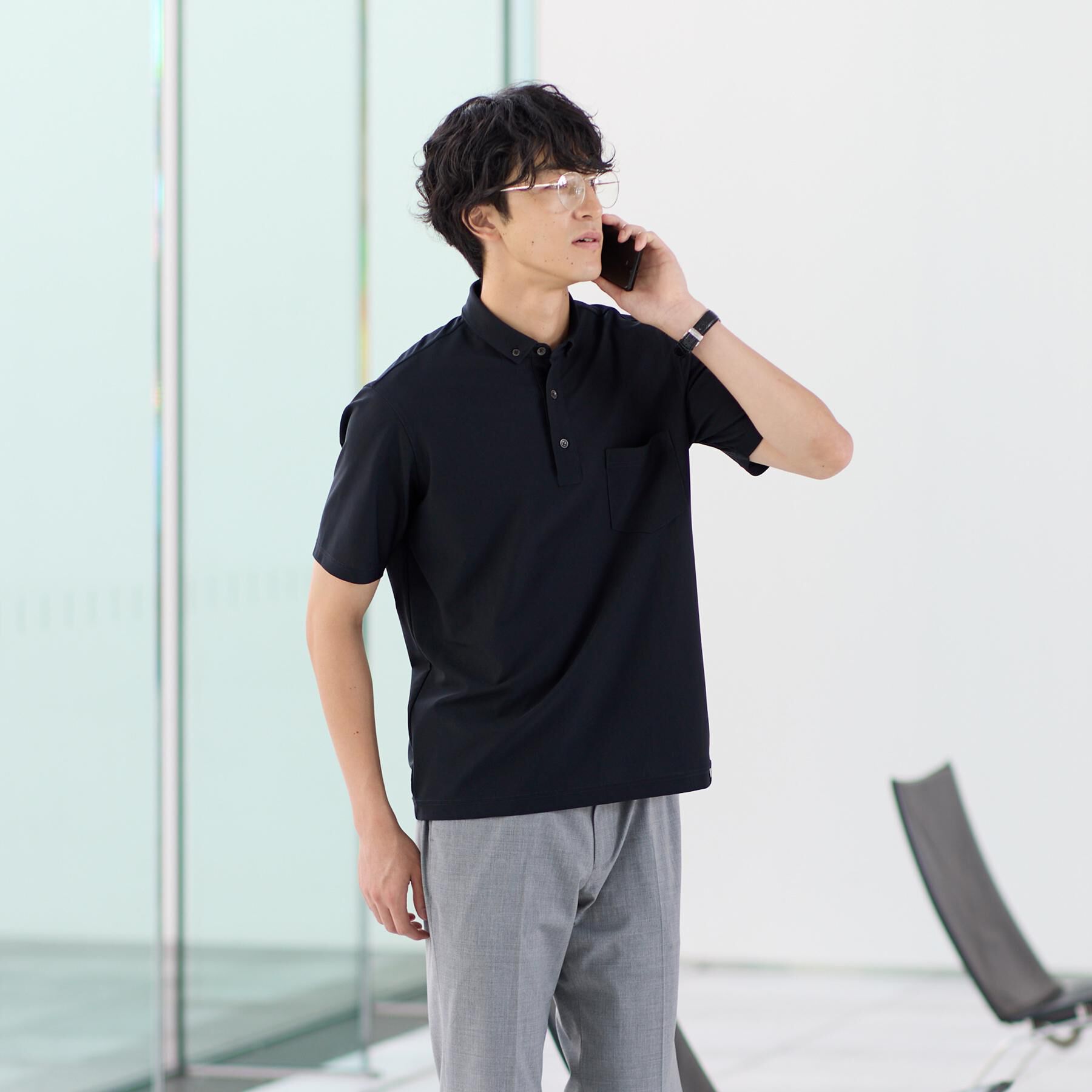 TAKEO KIKUCHI「【通気性】AIR TOOL ポロシャツ」|ポロシャツ|