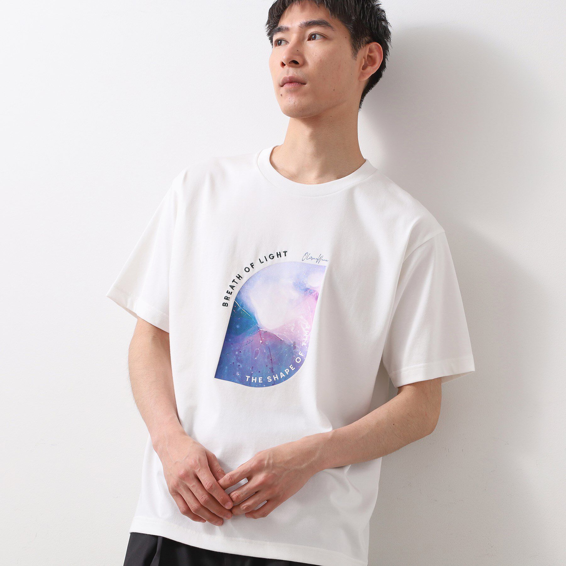 THE SHOP TK「アートグラフィック 半袖Tシャツ 洗濯機OK」|Tシャツ・カットソー|オフホワイト(003