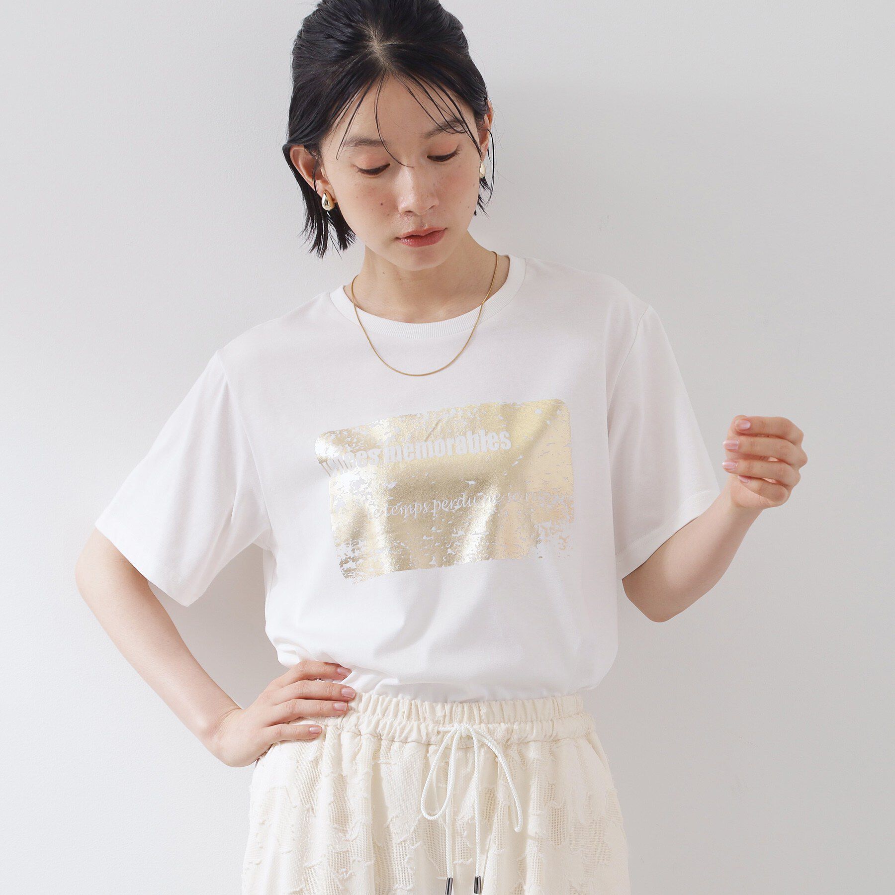 THE SHOP TK「【ひんやり/吸水速乾】プリントアソートTシャツ」|Tシャツ・カットソー|