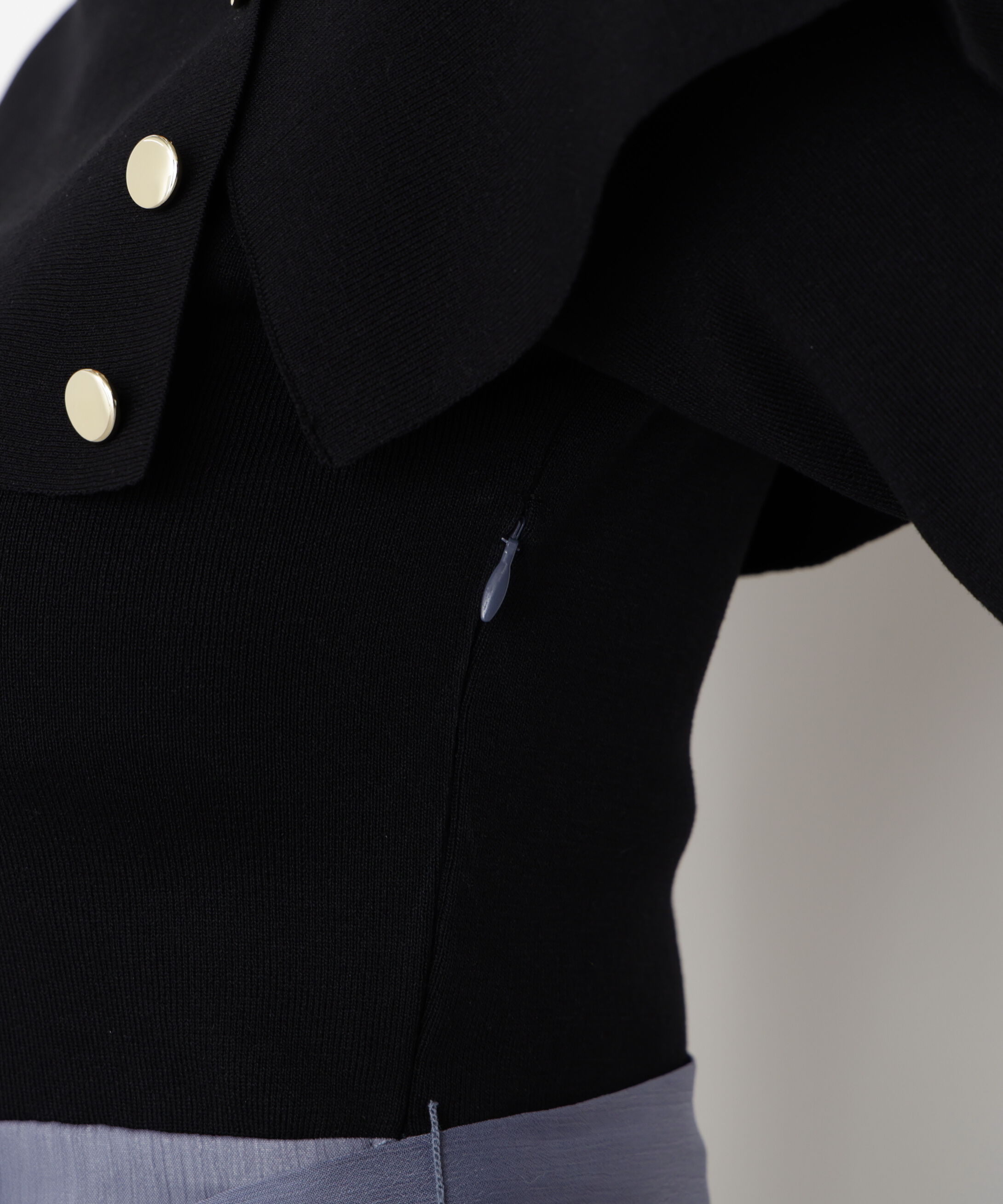 PROPORTION BODY DRESSING「ケープ風ニットドッキングワンピース 25AW」|ワンピース|