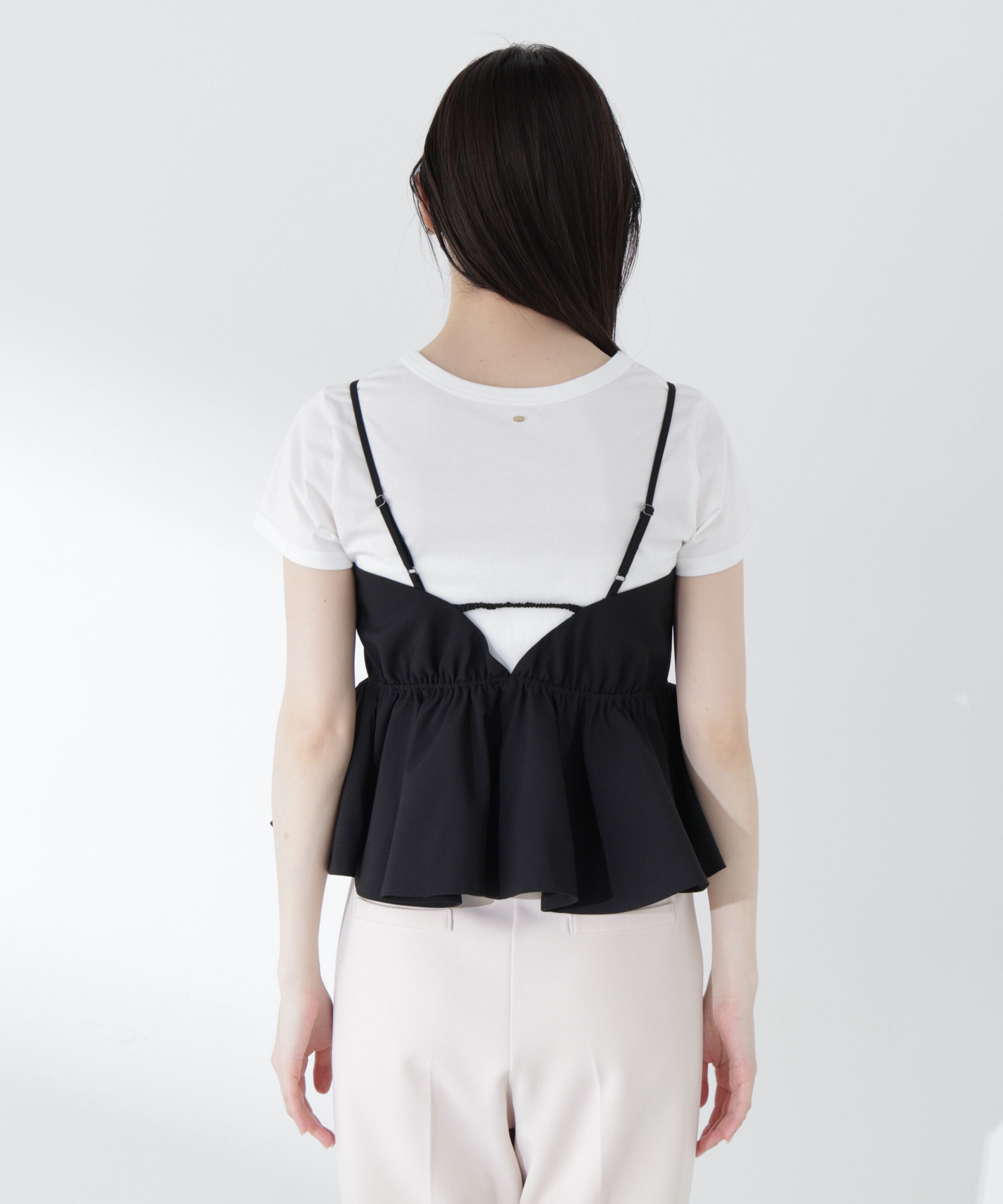 PROPORTION BODY DRESSING「〈a/mie〉ペプラムデザインキャミソール26SS」|シャツ・ブラウス|