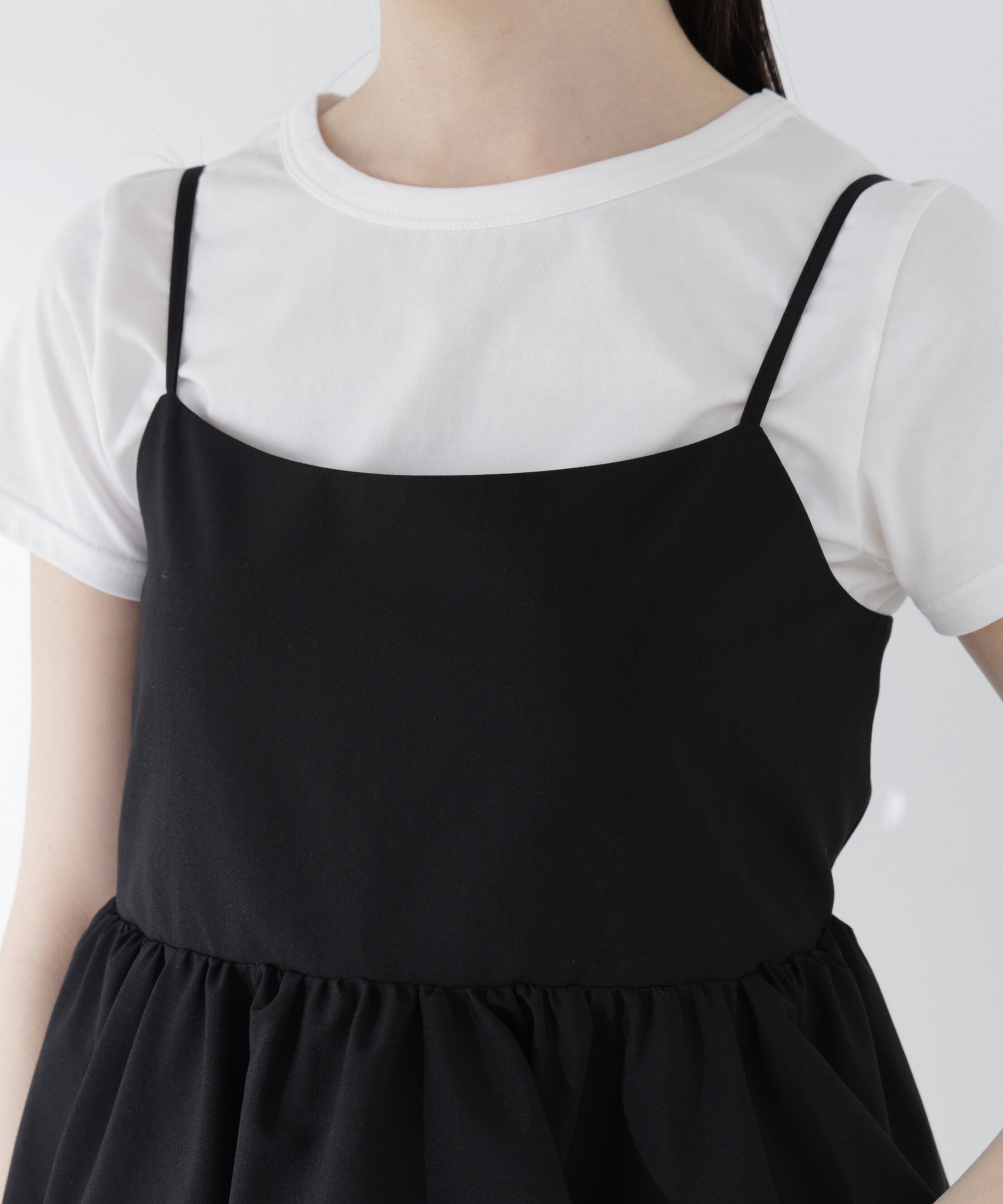 PROPORTION BODY DRESSING「〈a/mie〉ペプラムデザインキャミソール26SS」|シャツ・ブラウス|