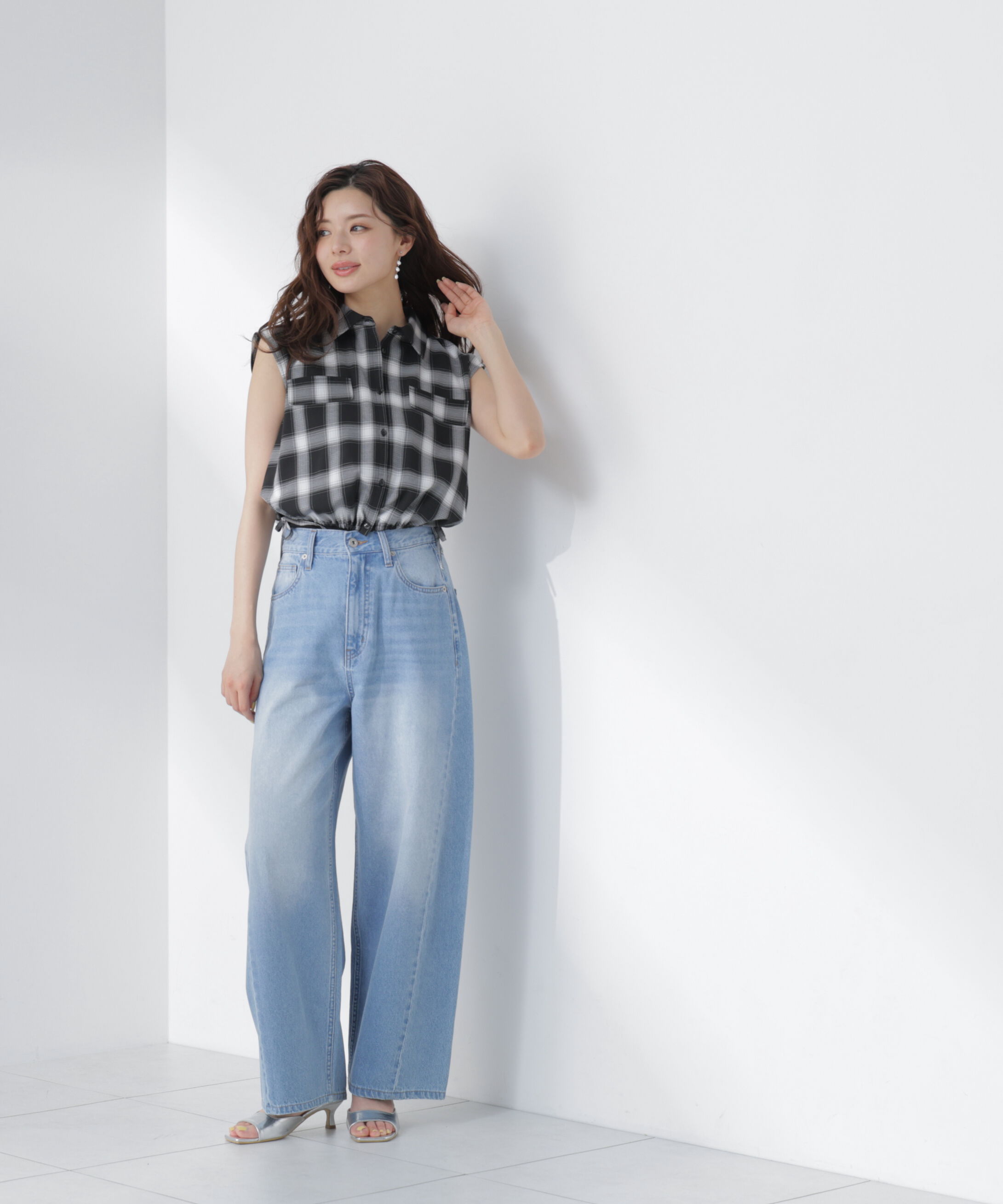 PROPORTION BODY DRESSING「フレンチスリーブ短丈シャツ」|シャツ・ブラウス|