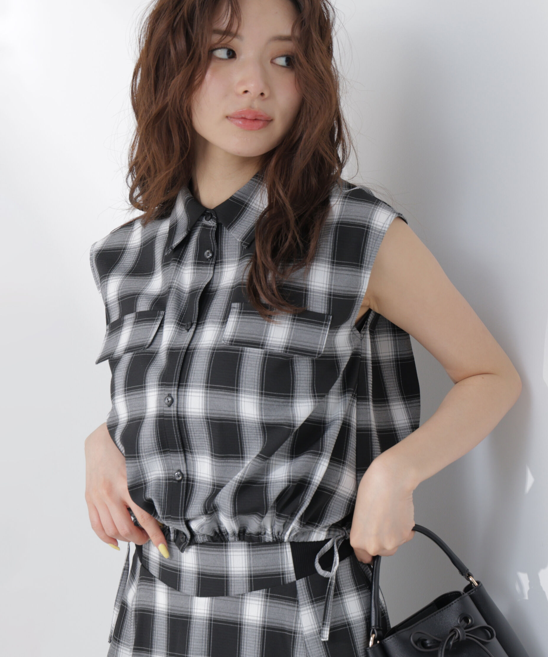 PROPORTION BODY DRESSING「フレンチスリーブ短丈シャツ」|シャツ・ブラウス|