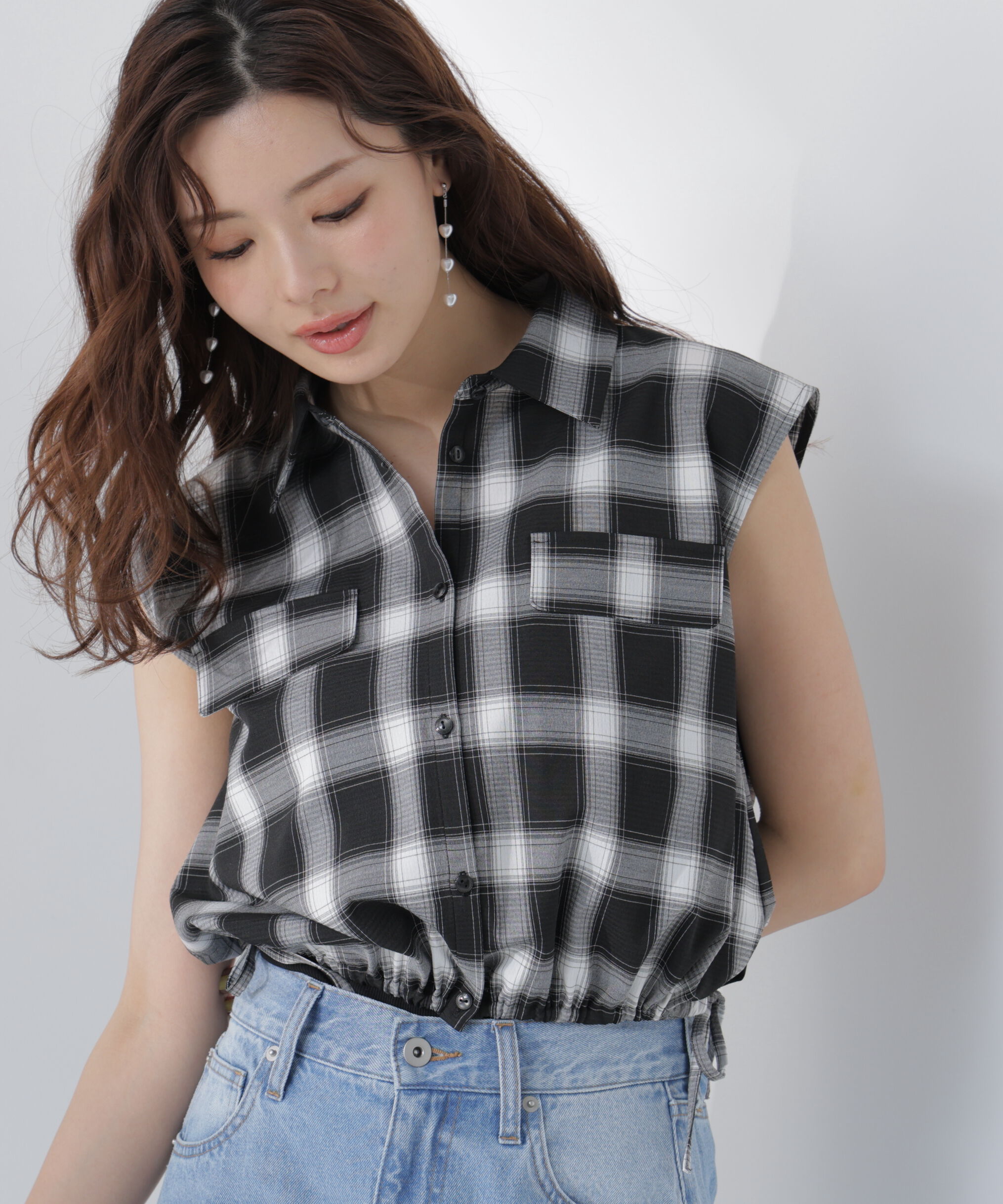 PROPORTION BODY DRESSING「フレンチスリーブ短丈シャツ」|シャツ・ブラウス|