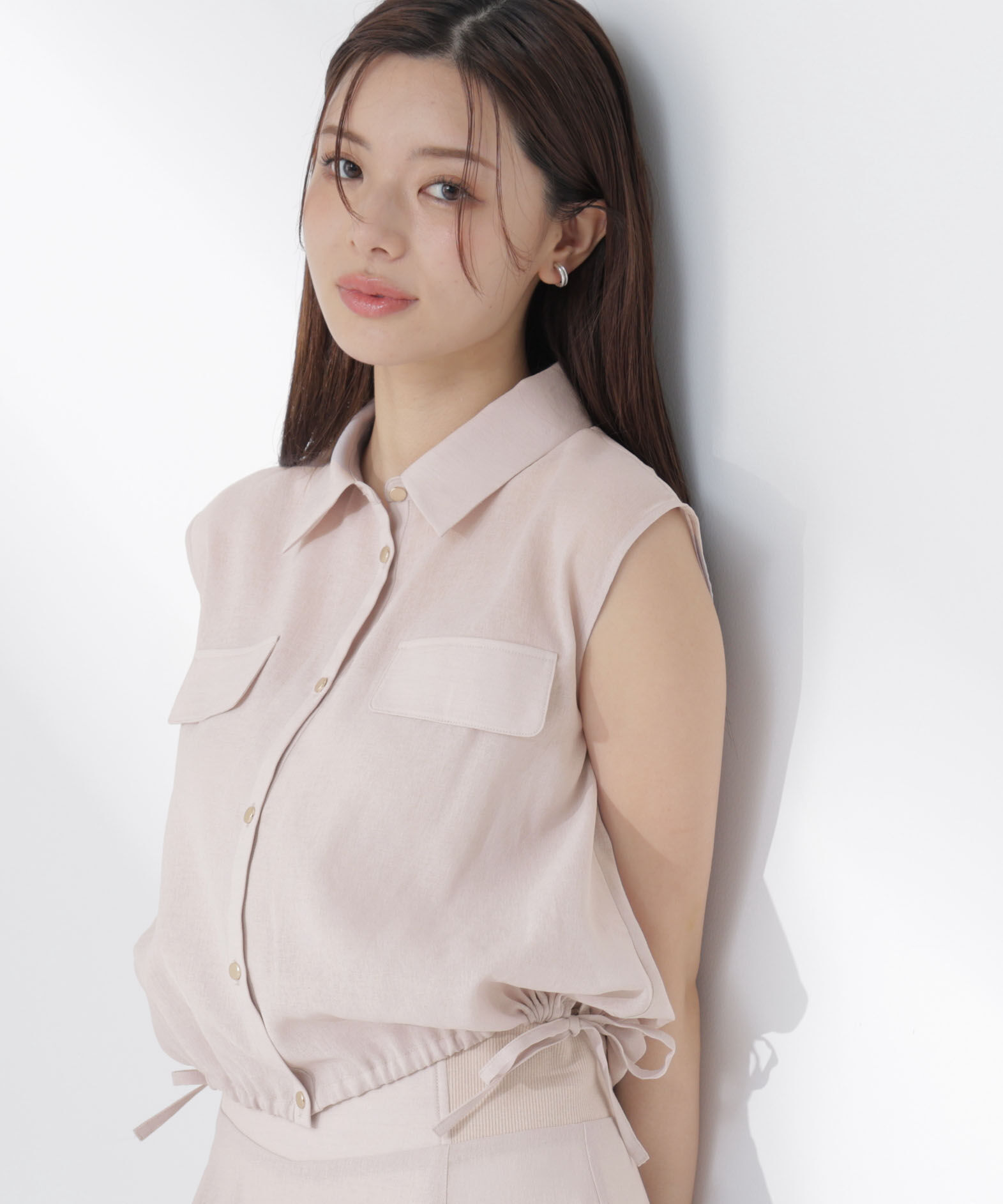 PROPORTION BODY DRESSING「フレンチスリーブ短丈シャツ」|シャツ・ブラウス|