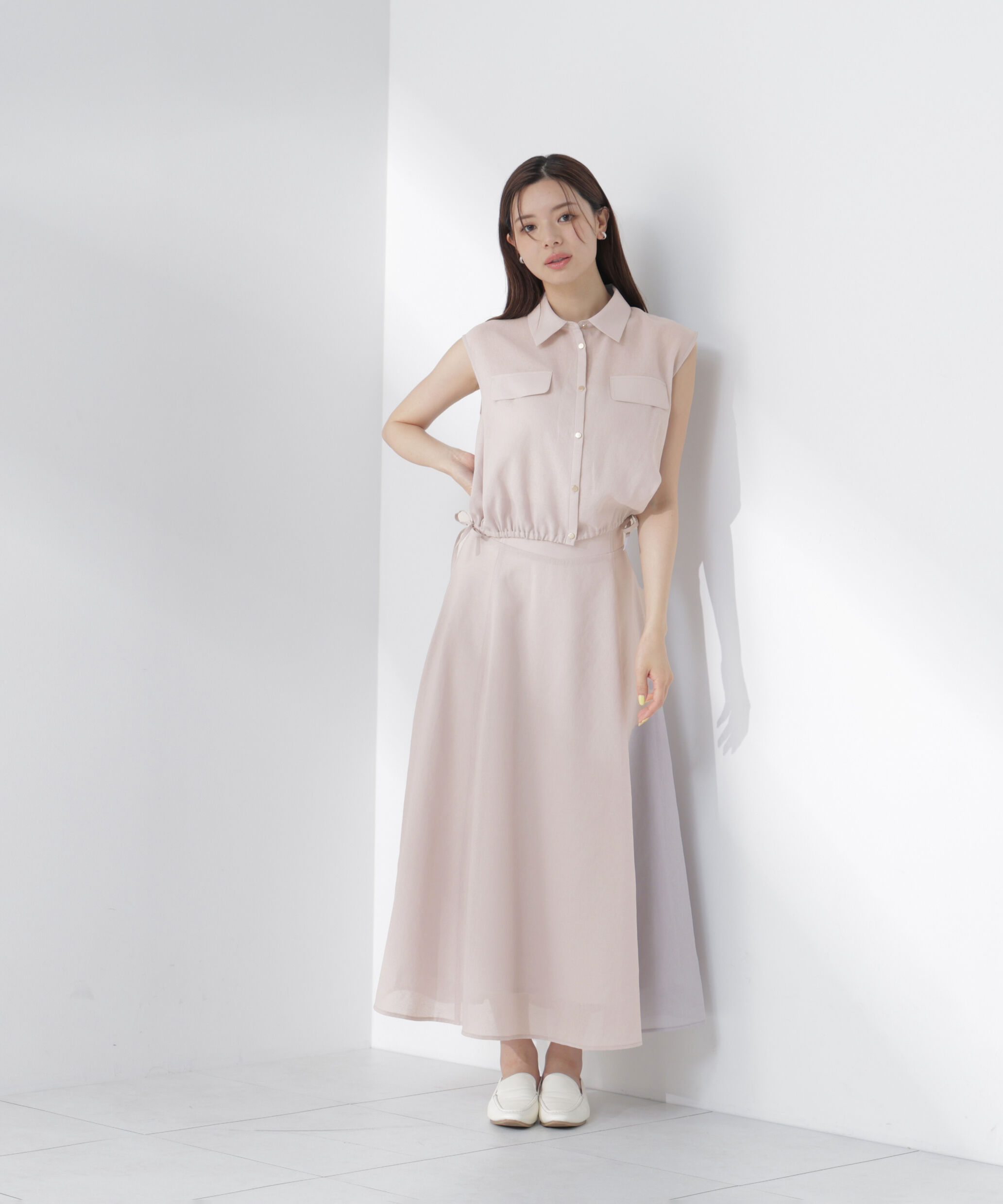 PROPORTION BODY DRESSING「フレンチスリーブ短丈シャツ」|シャツ・ブラウス|