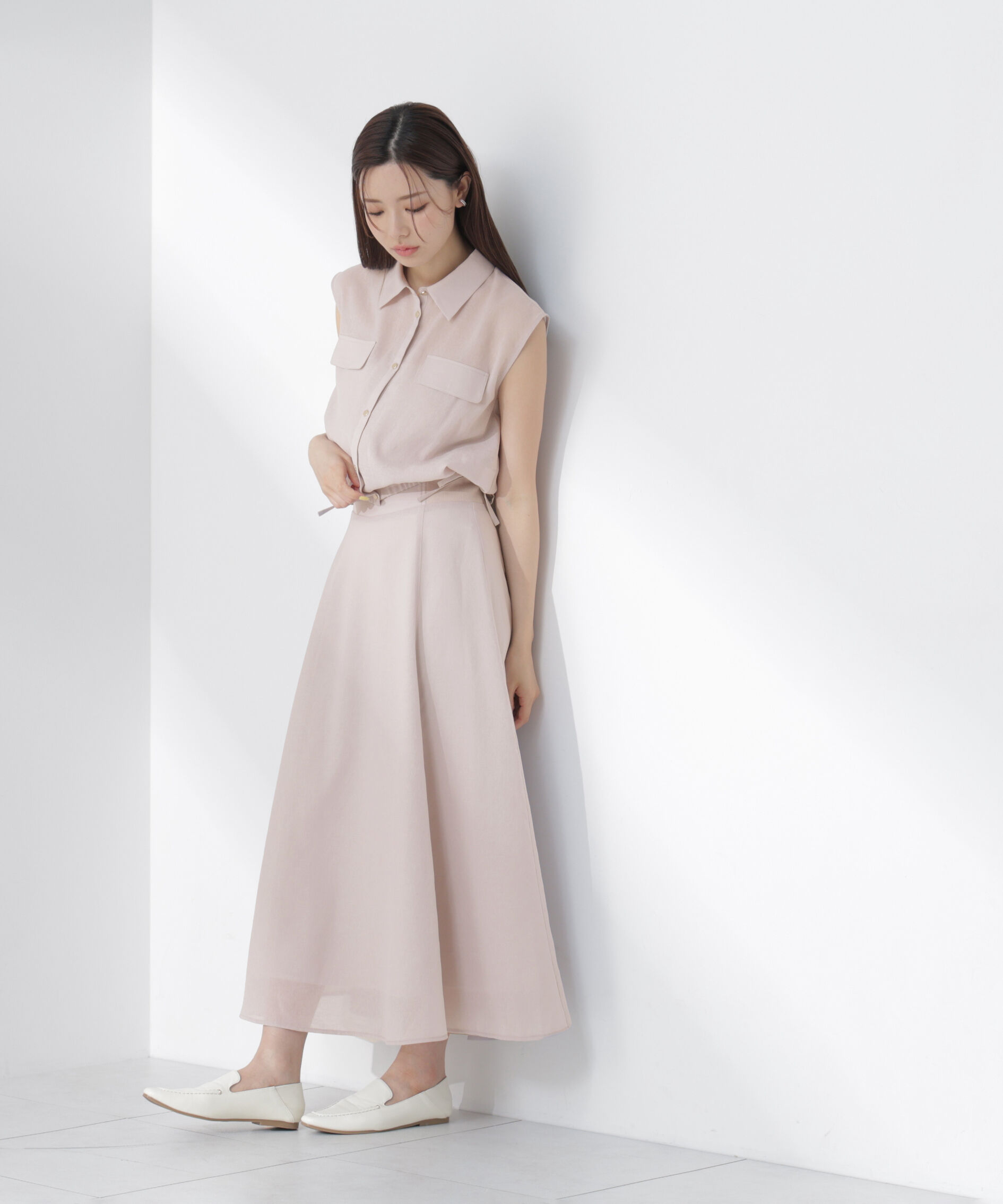 PROPORTION BODY DRESSING「フレンチスリーブ短丈シャツ」|シャツ・ブラウス|