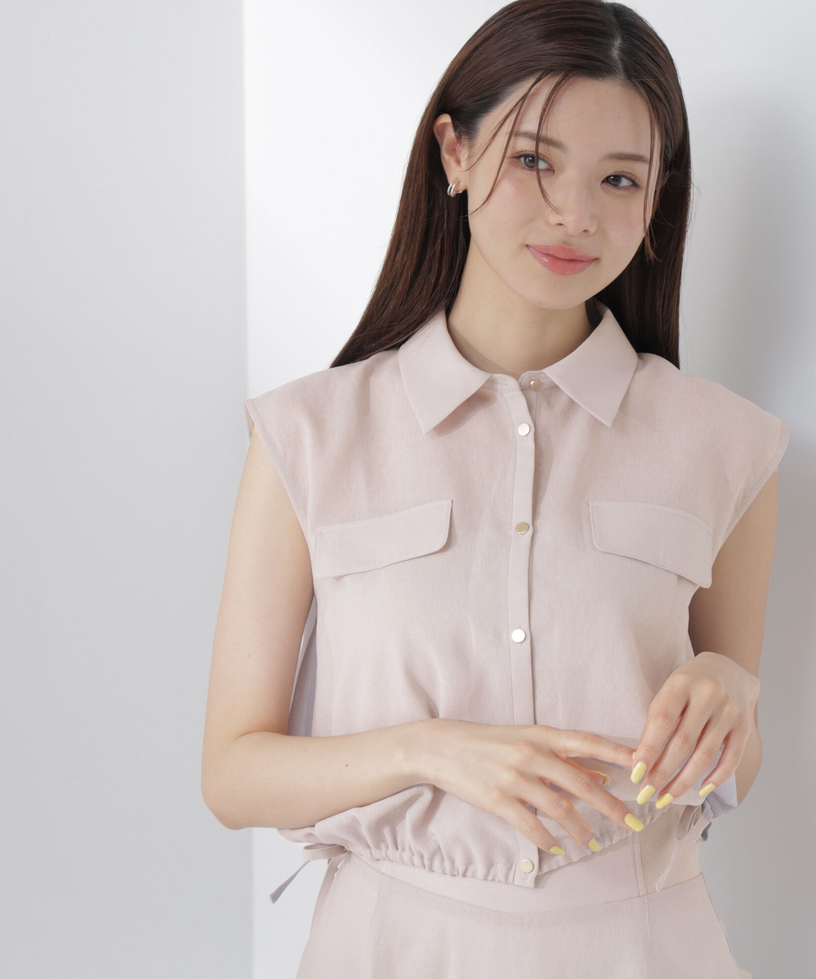 PROPORTION BODY DRESSING「フレンチスリーブ短丈シャツ」|シャツ・ブラウス|