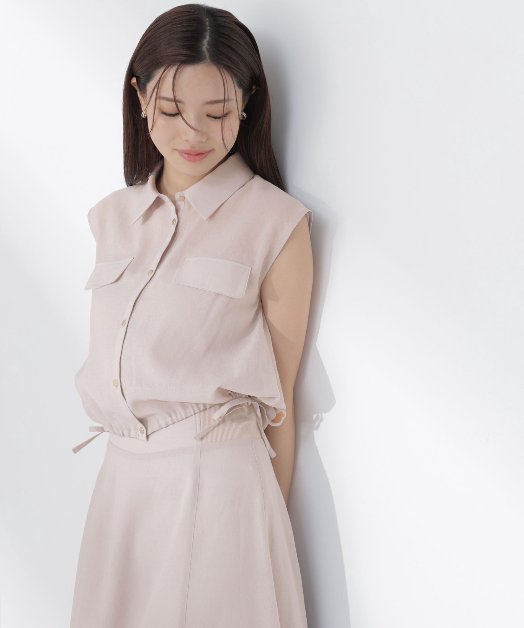 PROPORTION BODY DRESSING「フレンチスリーブ短丈シャツ」|シャツ・ブラウス|