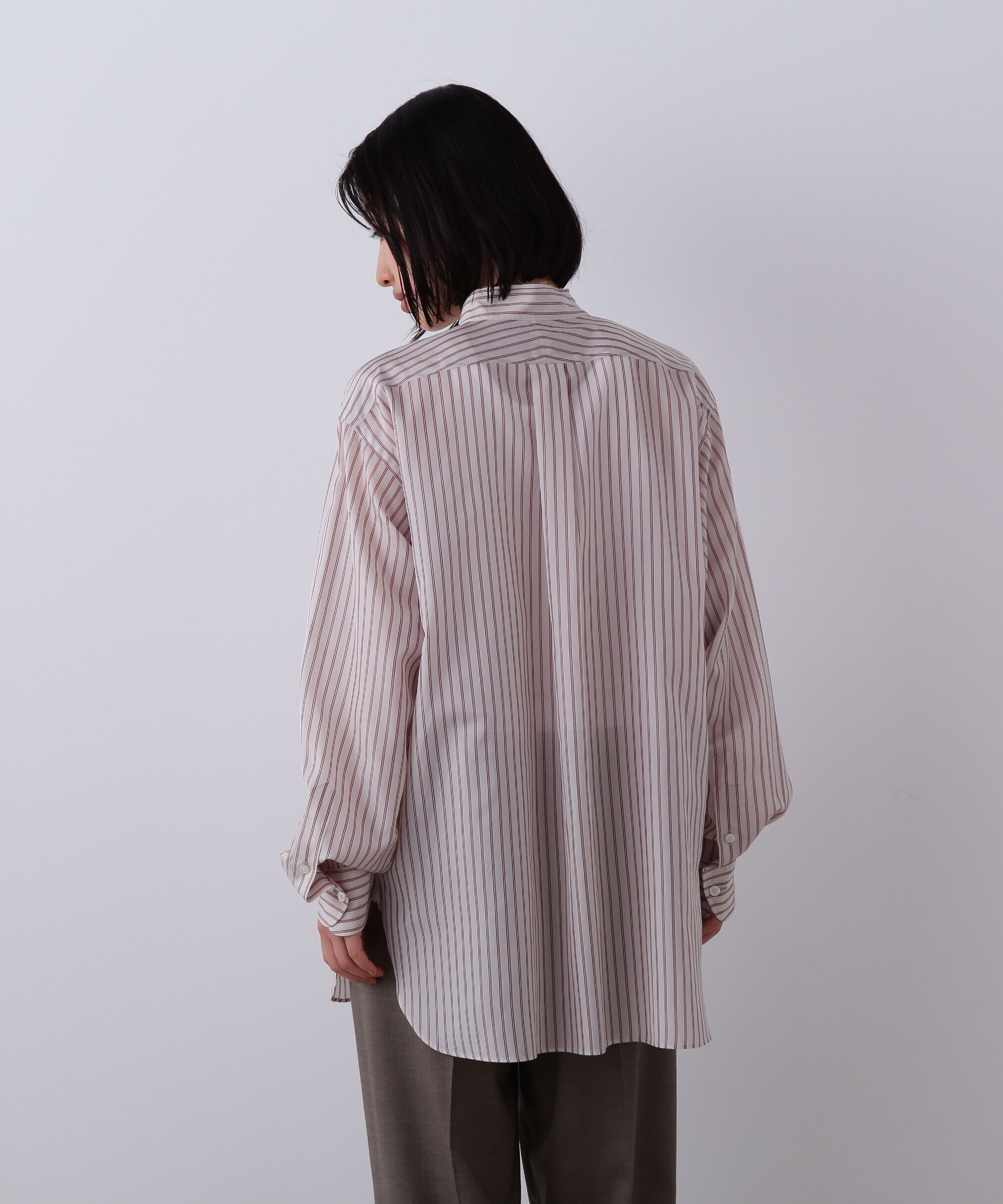 YLEVE 「YLEVE / ACETATE CUPRA STRIPE SHIRT」|シャツ・ブラウス|