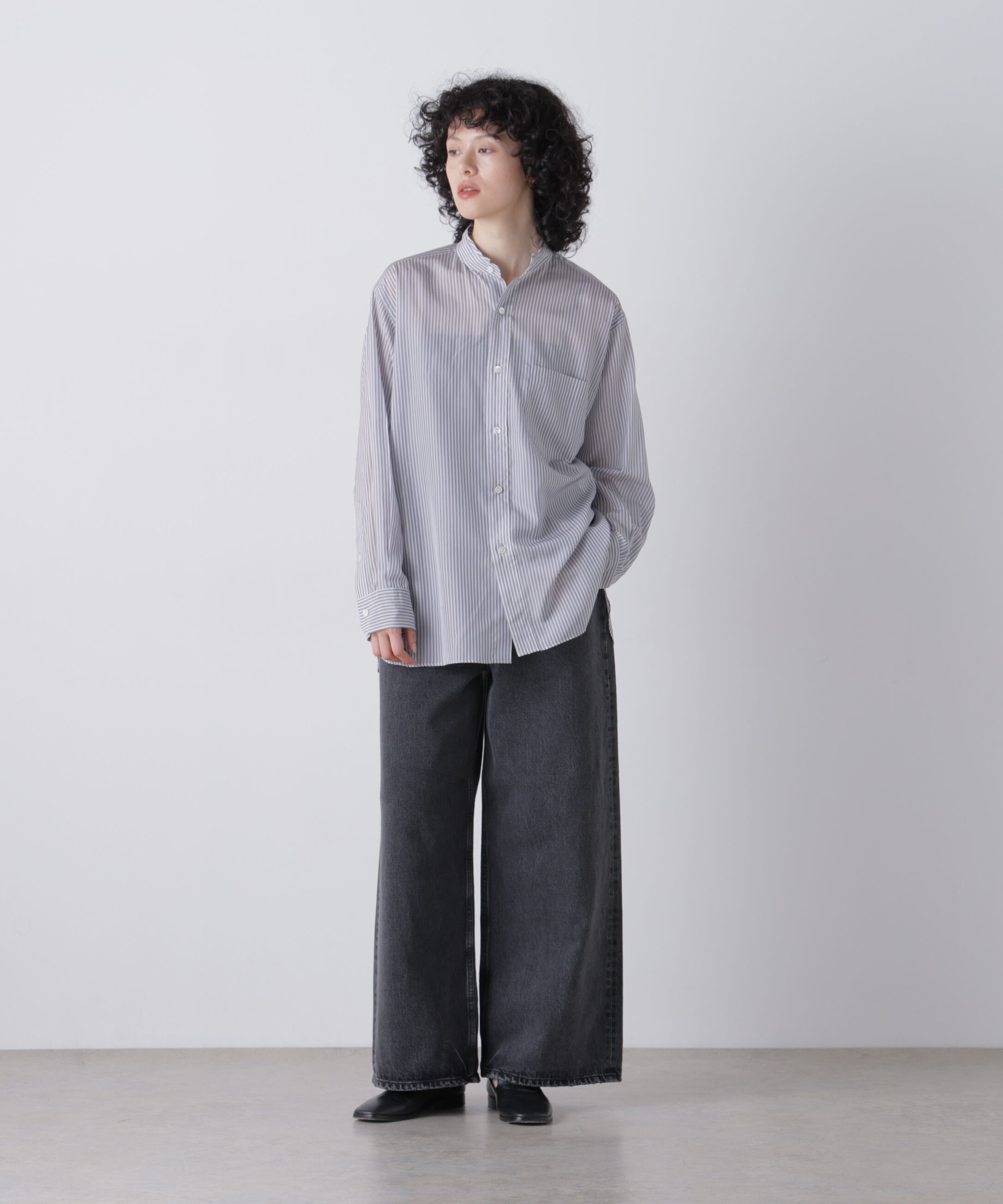 YLEVE 「YLEVE / ACETATE CUPRA STRIPE SHIRT」|シャツ・ブラウス|