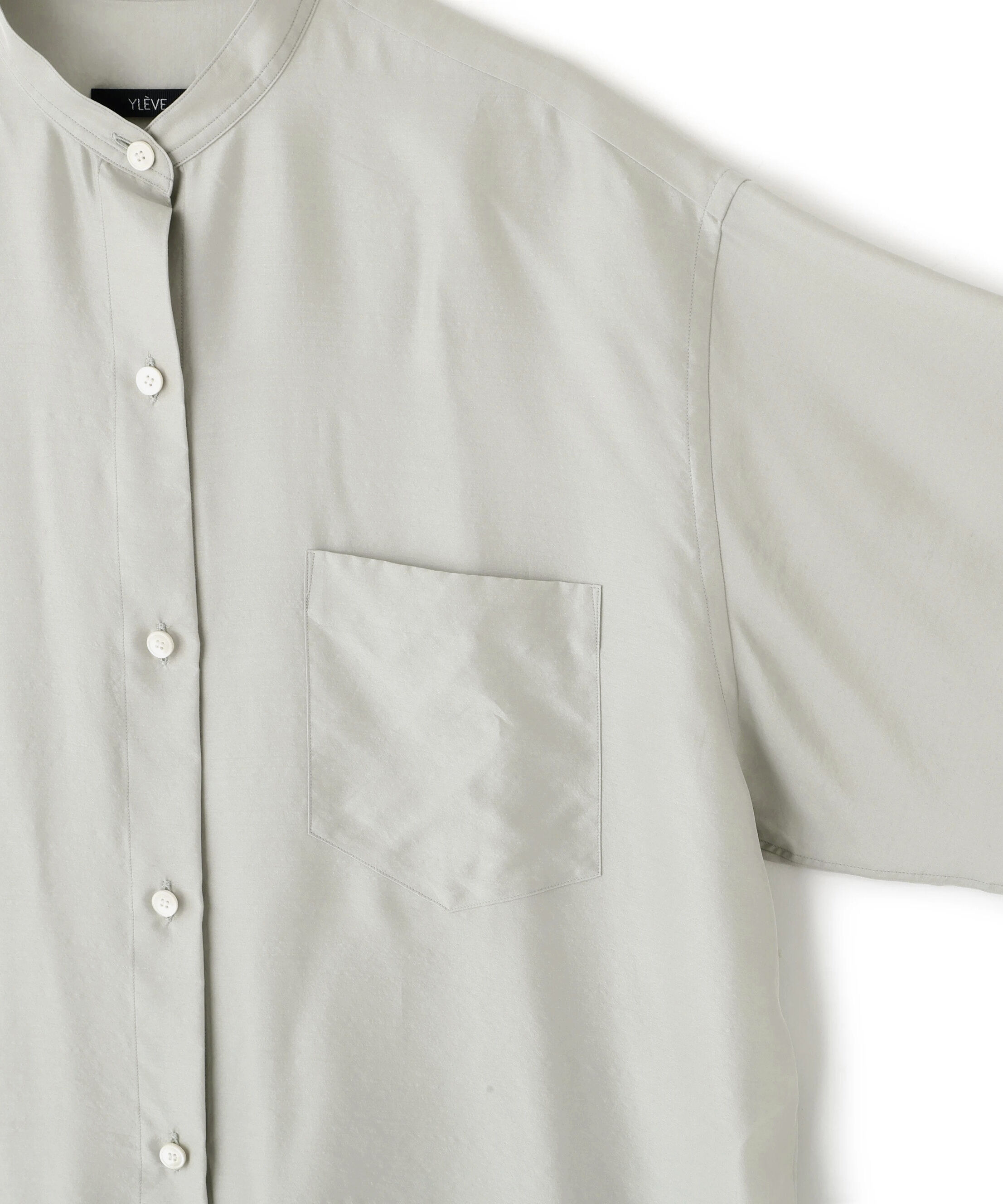 YLEVE 「YLEVE / SILK HABUTAE SHORT SLEEVE SHIRT」|シャツ・ブラウス|