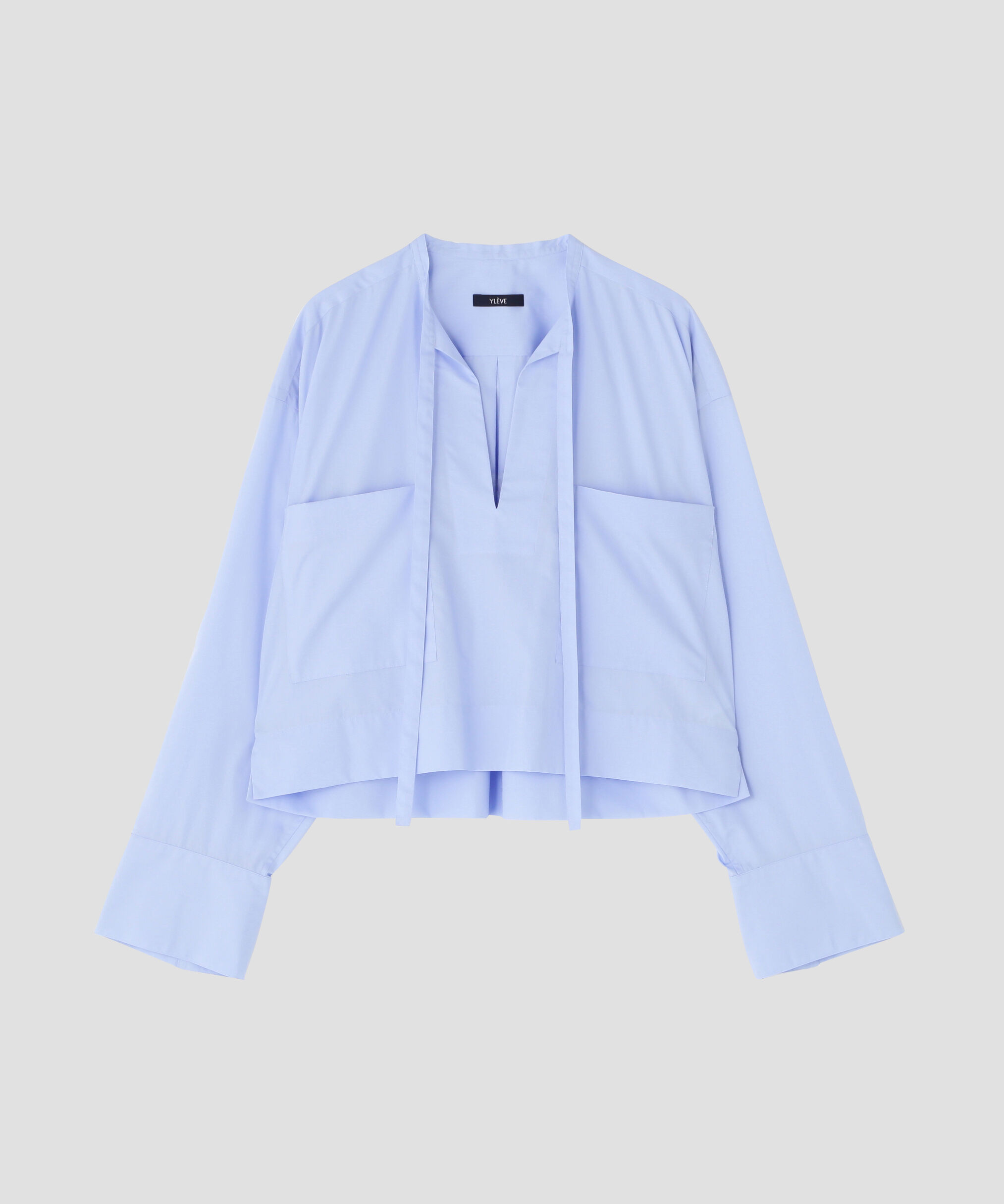 YLEVE 「ＣＯＴＴＯＮ　ＴＹＰＥＷＲＩＴＥＲ　ＳＴＲＩＮＧ　ＳＫＩＰＰ」|シャツ・ブラウス|BLUE