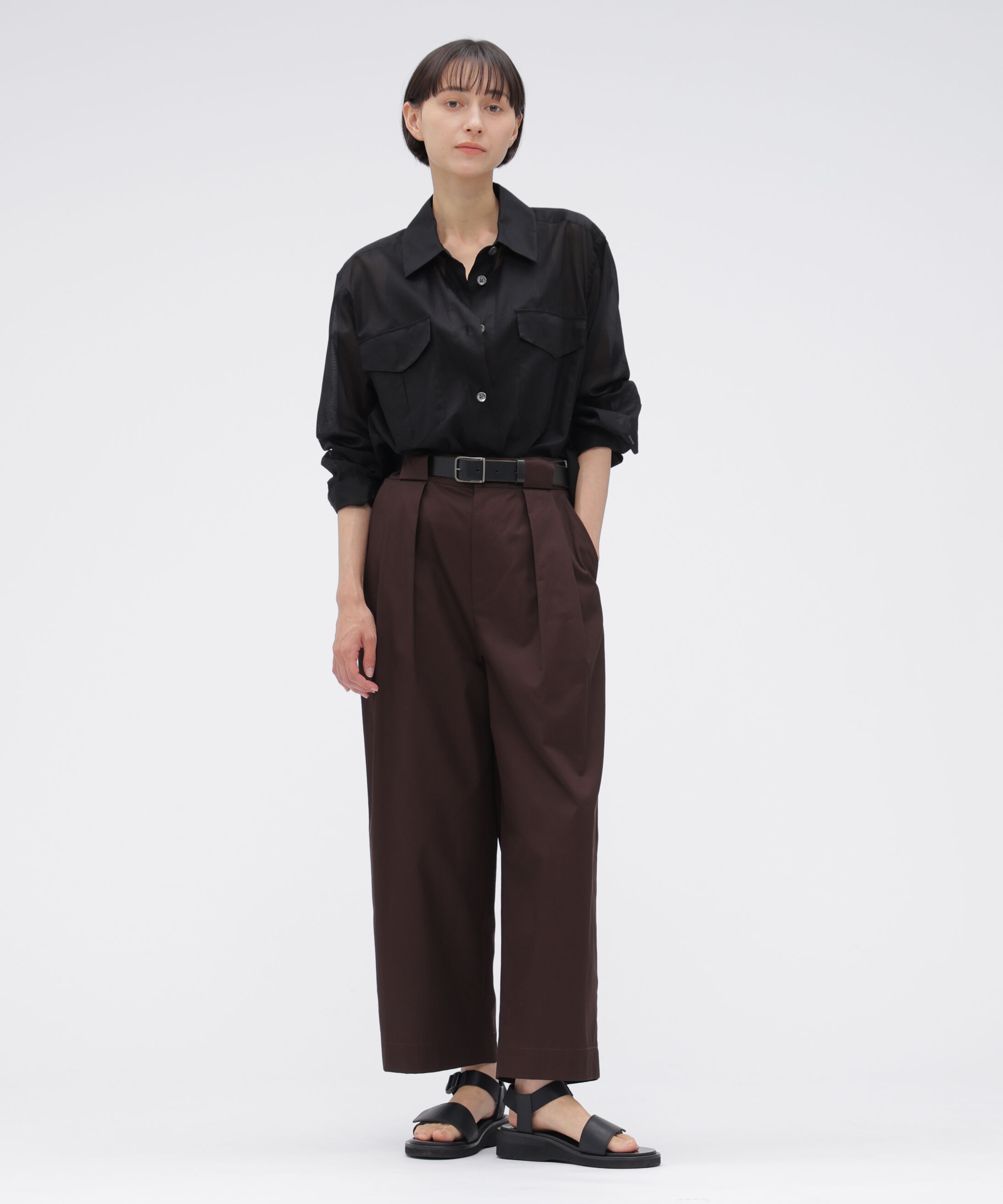  「SHEER COTTON STRIPE SHIRT」|シャツ・ブラウス|