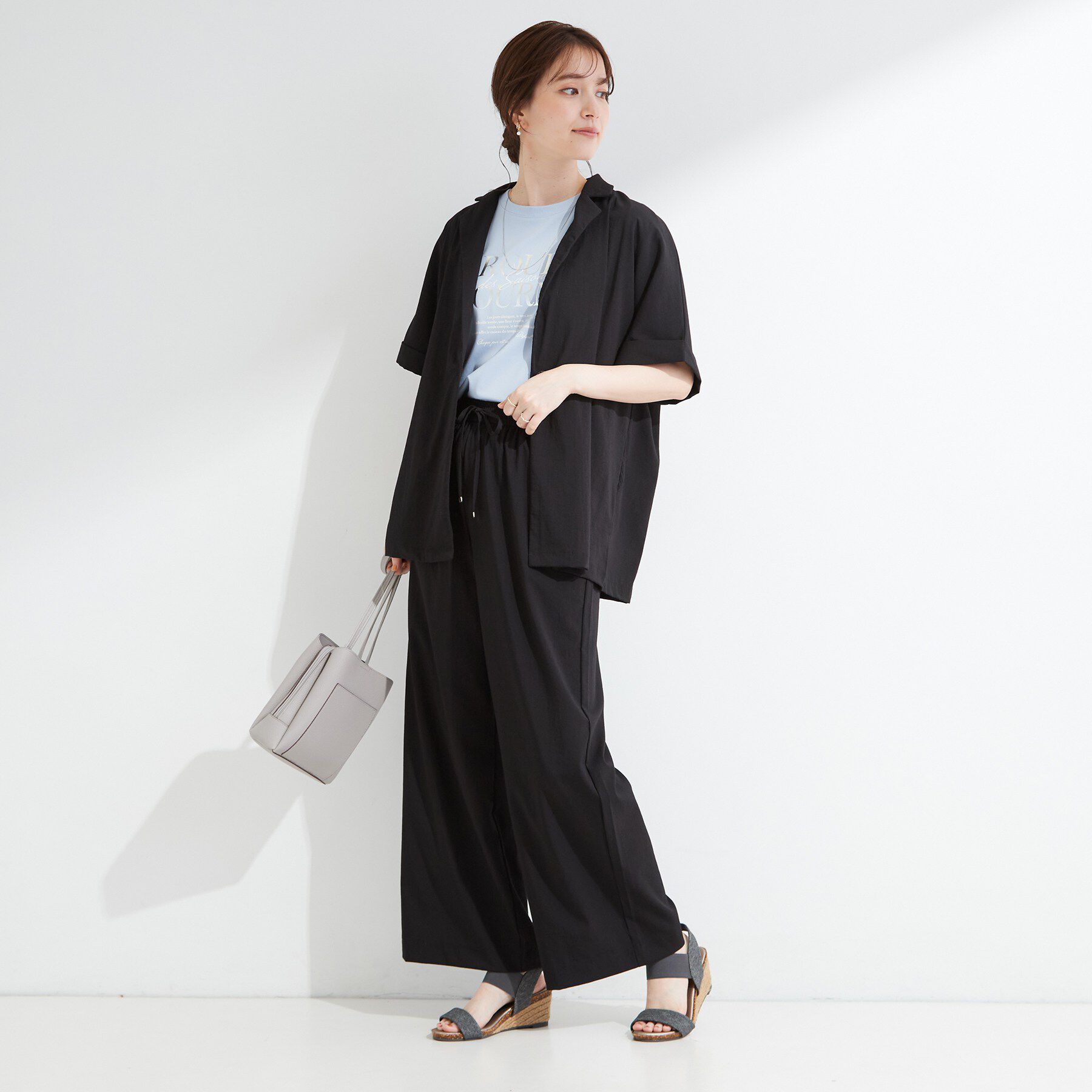 SHOO･LA･RUE「【高レビュー/S-LL/洗濯機可/セットアップ可】着丈選べる 軽凛(かろりん) ひんやりフラップイー」|その他|