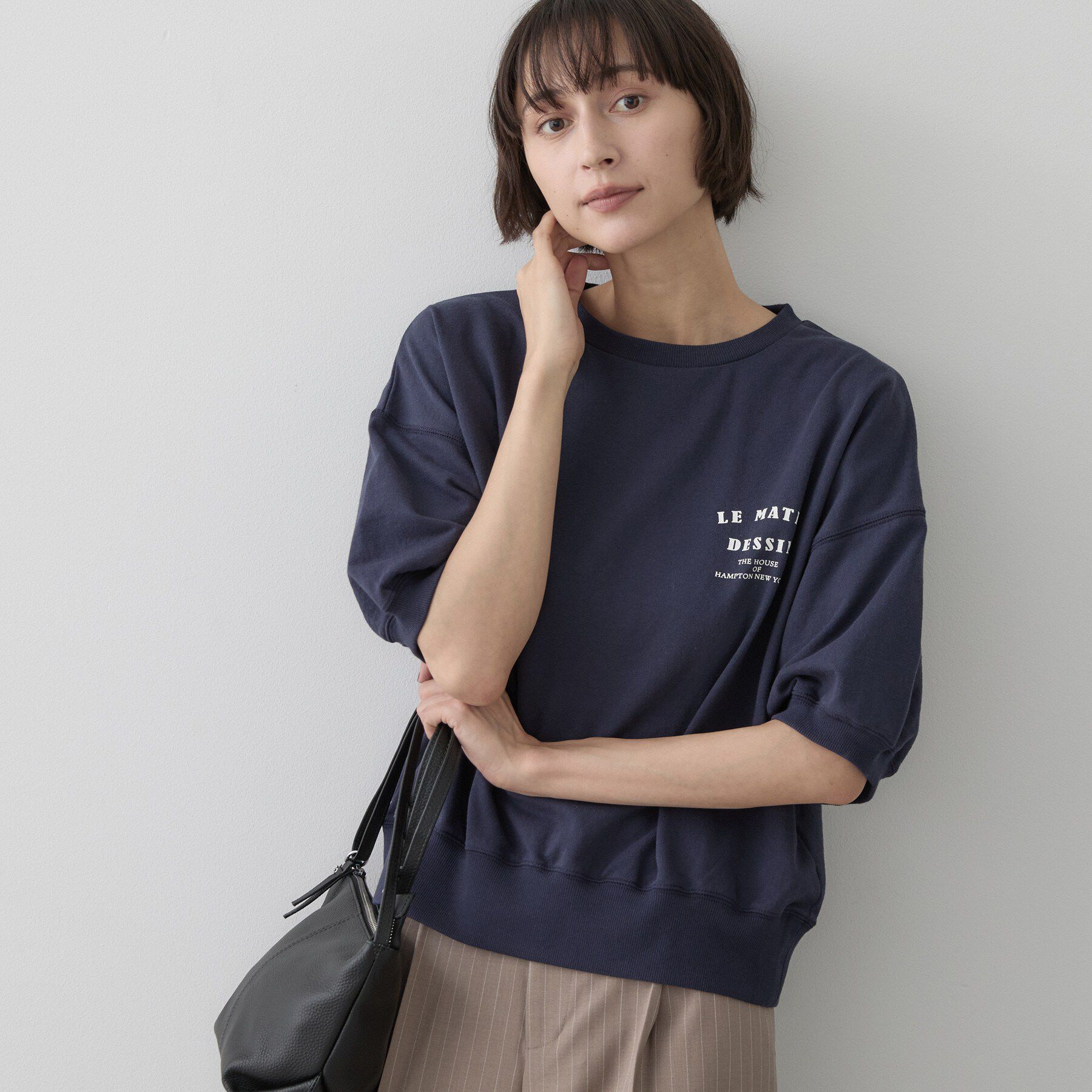 Dessin「ハーフスリーブロゴプルオーバー」|Tシャツ・カットソー|