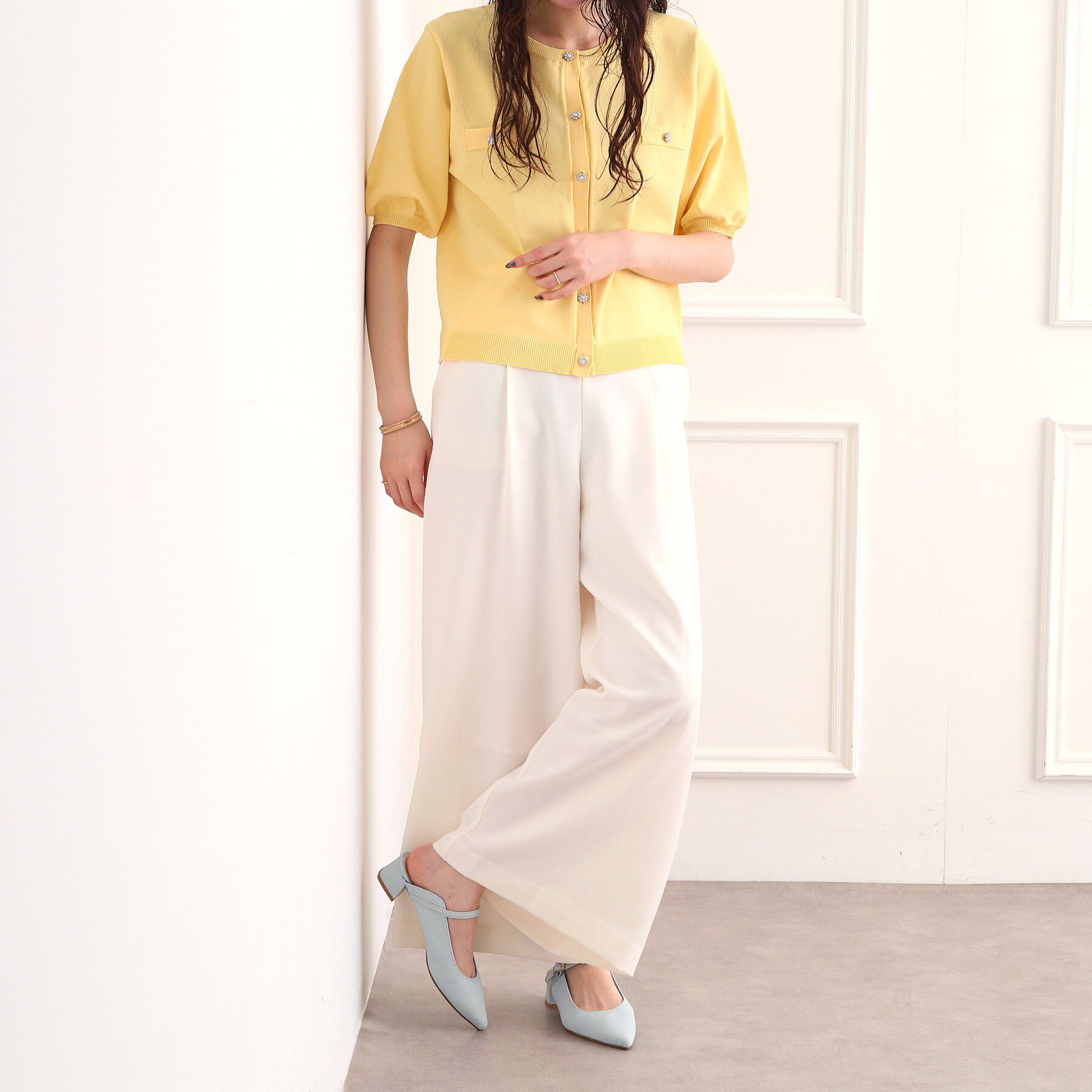 ESPERANZA「甲ストラップミュールパンプス」|パンプス|