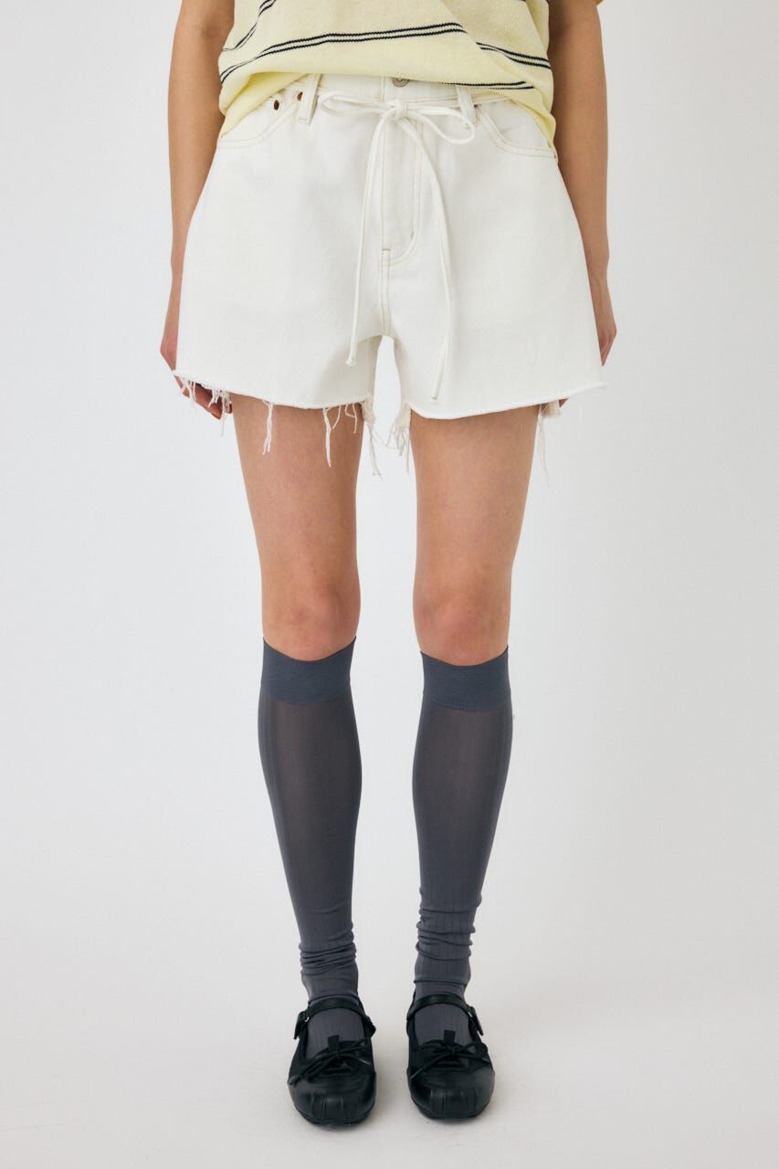 MOUSSY「WIDE DENIM ショーツ」|デニム|