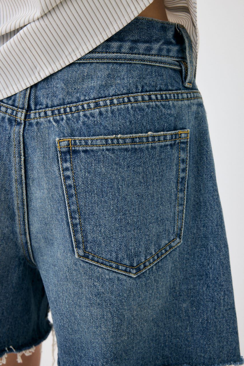 MOUSSY「WIDE DENIM ショーツ」|デニム|