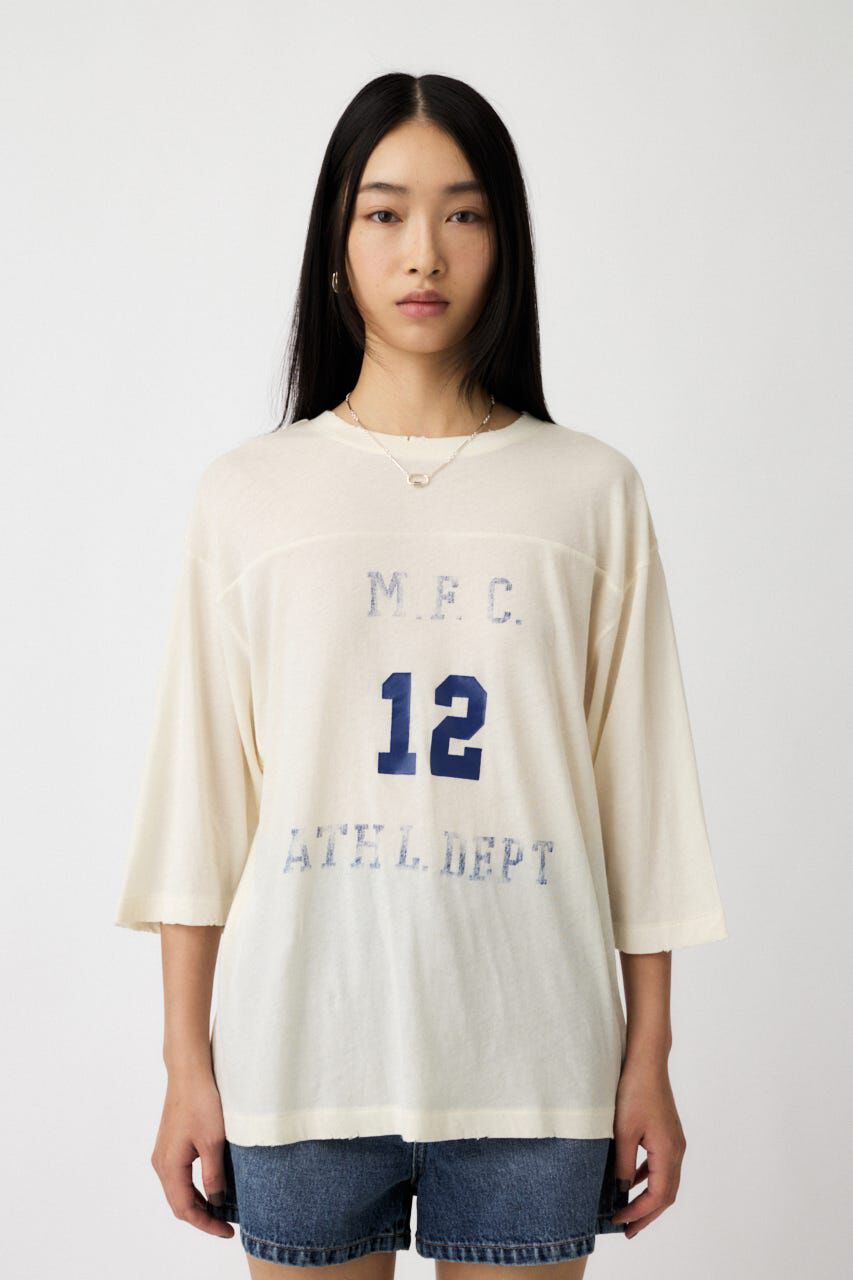 MOUSSY「BROKEN フットボール TEE」|Tシャツ・カットソー|
