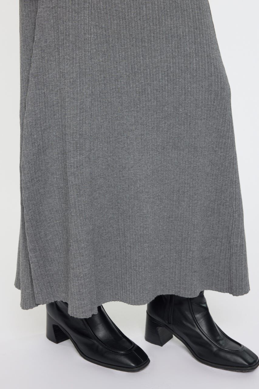 MOUSSY「ASYMMETRY COLLAR KNIT ドレス」|ワンピース|
