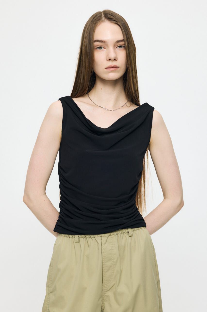 MOUSSY「WAIST GATHER DRAPE トップス」|その他|