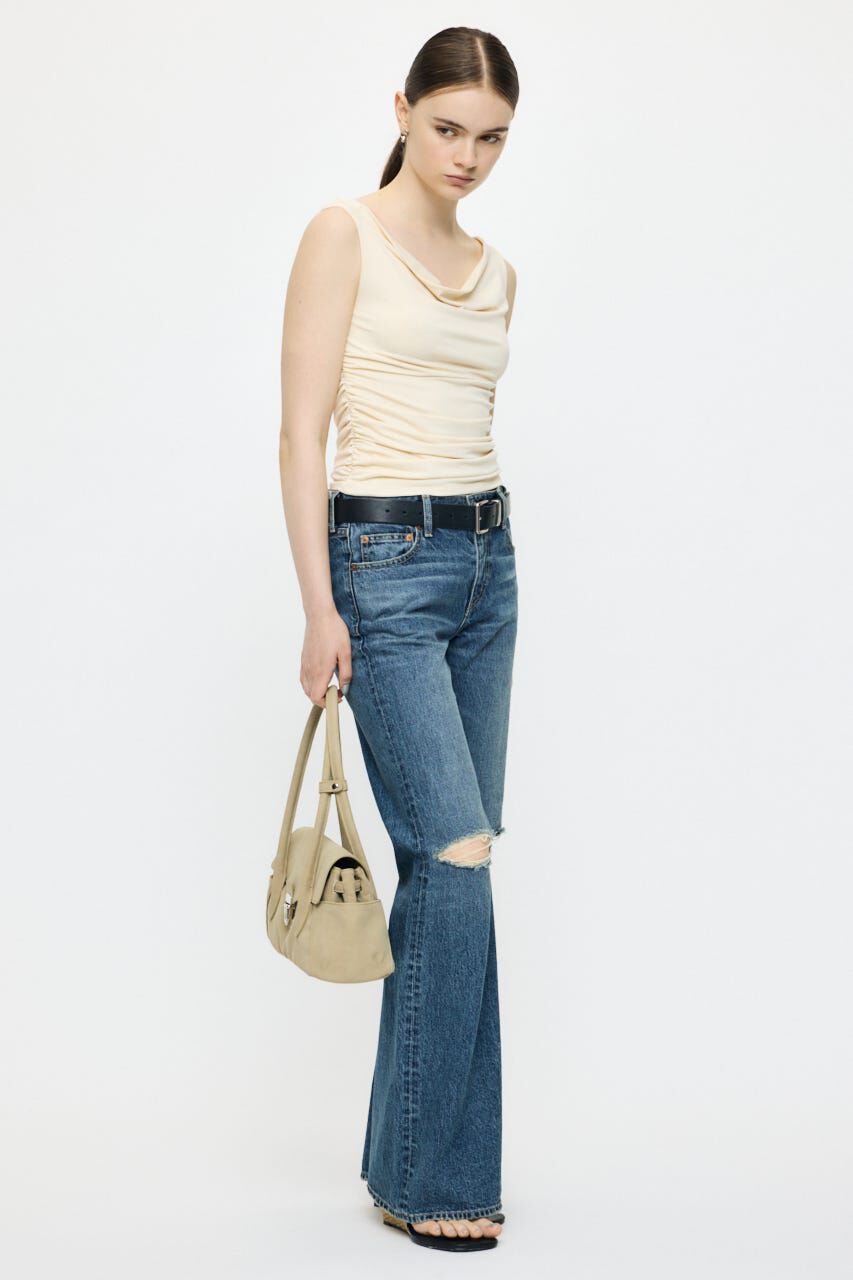 MOUSSY「WAIST GATHER DRAPE トップス」|その他|