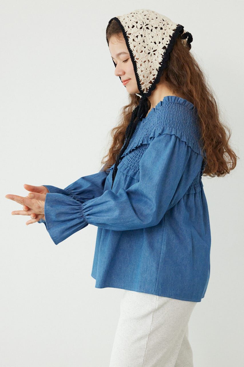 RODEO CROWNS「シャーリング2WAYトップス」|シャツ・ブラウス|