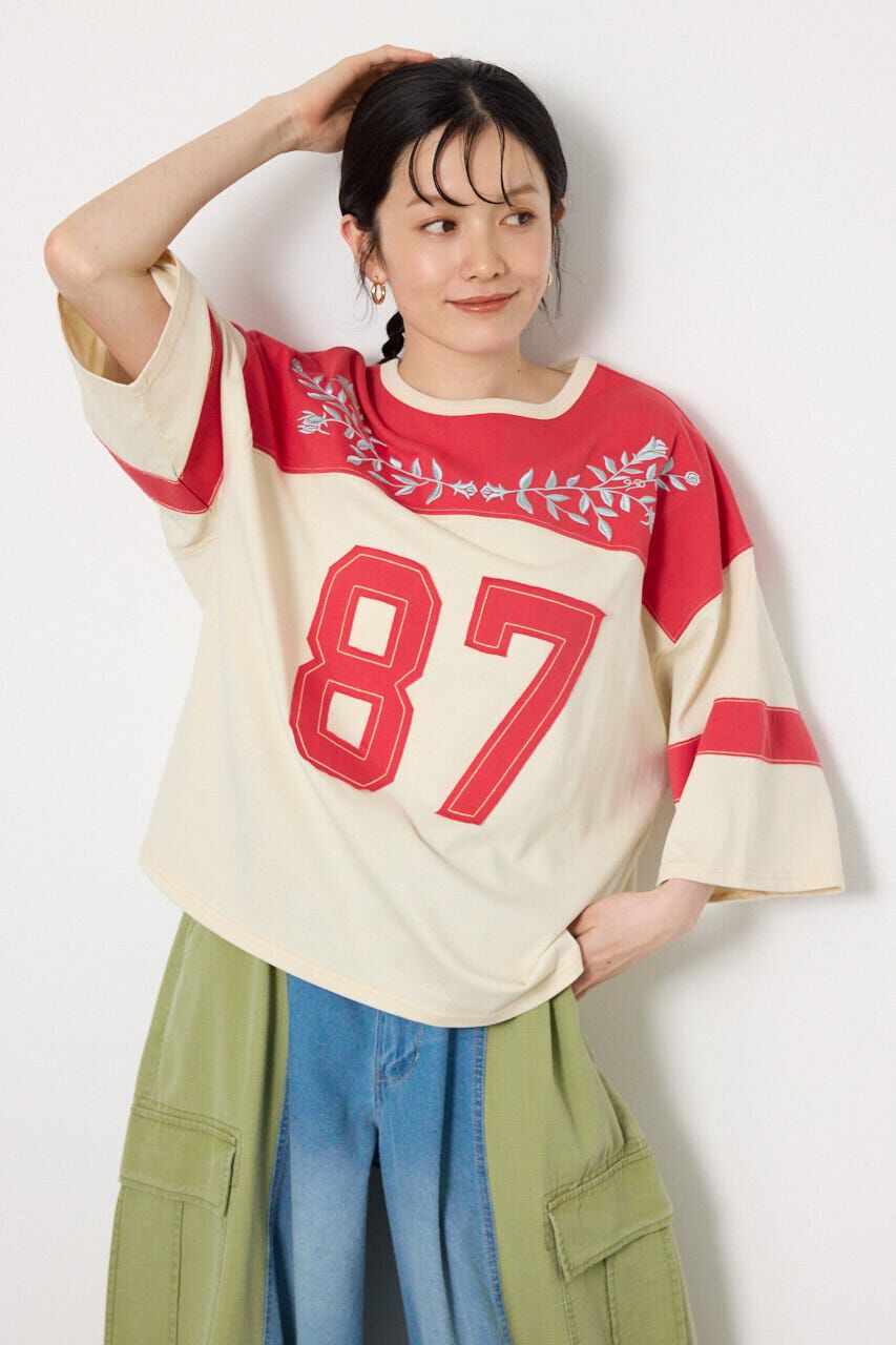 RODEO CROWNS「エンブロイダリーユニフォームTシャツ」|Tシャツ・カットソー|