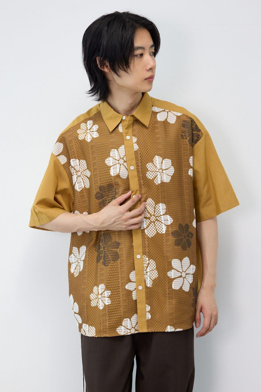 RODEO CROWNS「COOLMAX(R)ファブリック製・フラワーレースシャツ」|シャツ・ブラウス|