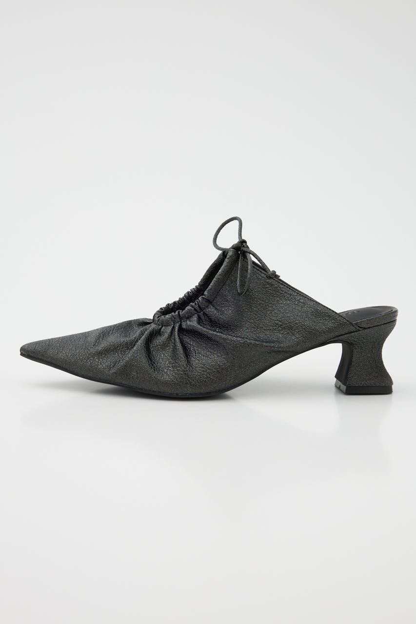 SLY「GATHER HOLE ミュール」|サンダル|BLK