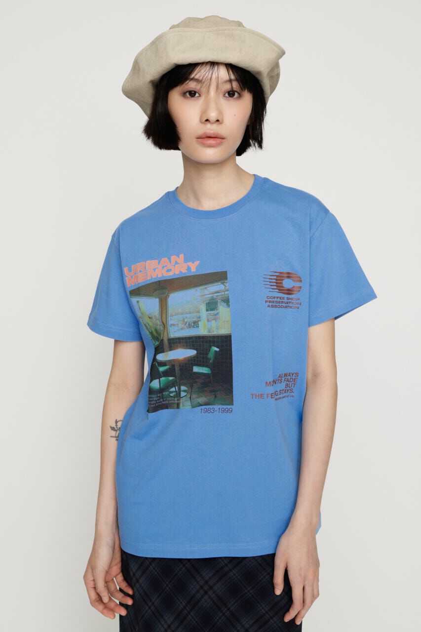 SLY「PHOTO LOGO Tシャツ」|Tシャツ・カットソー|L/BLU1