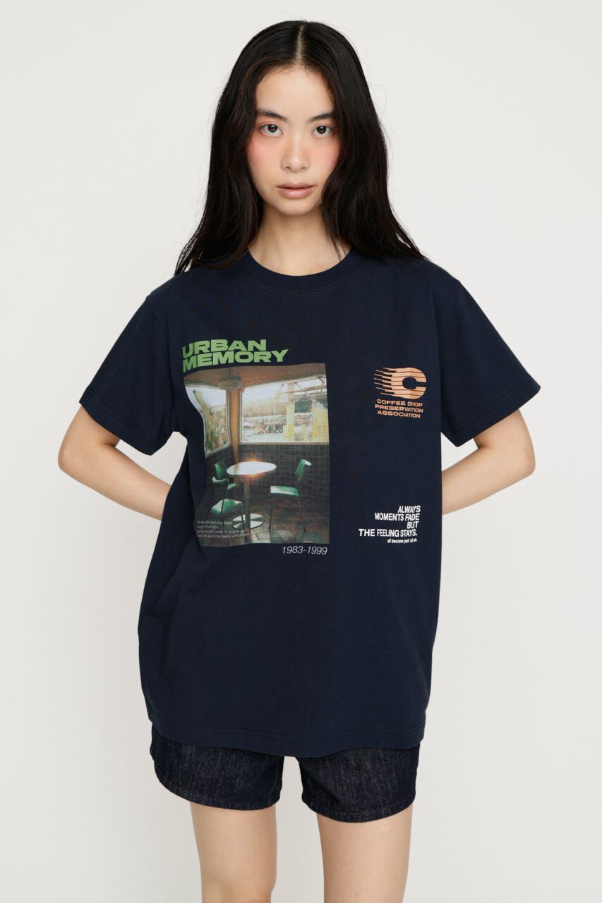 SLY「PHOTO LOGO Tシャツ」|Tシャツ・カットソー|NVY