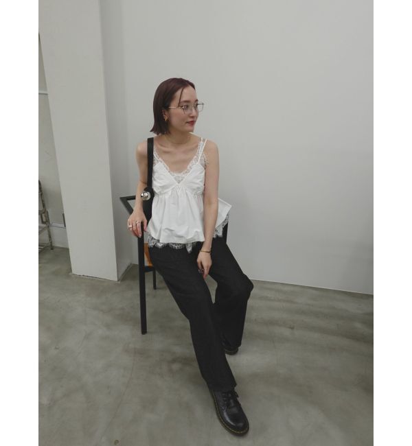 LAGUNAMOON「【WEB限定カラーあり】レースレイヤードランジェリーチュニック」|シャツ・ブラウス|