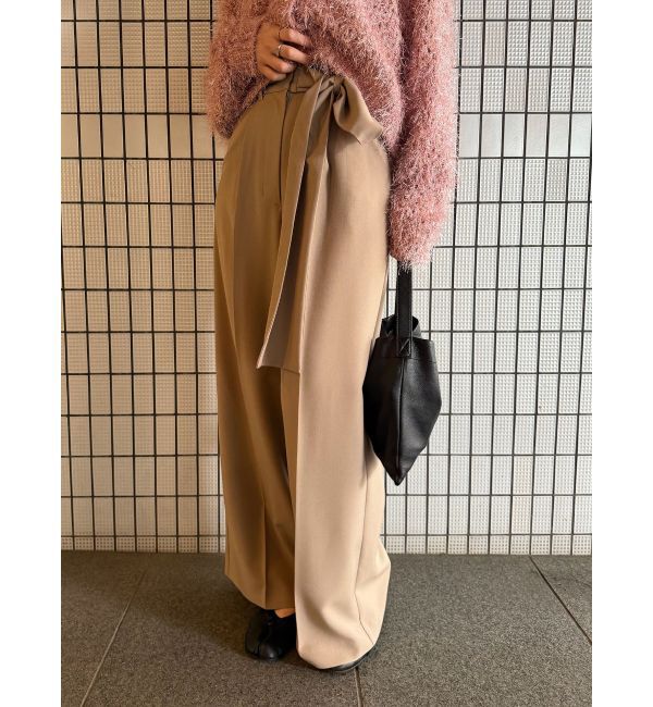 LAGUNAMOON「リボンベルトセンタープレスパンツ」|その他|