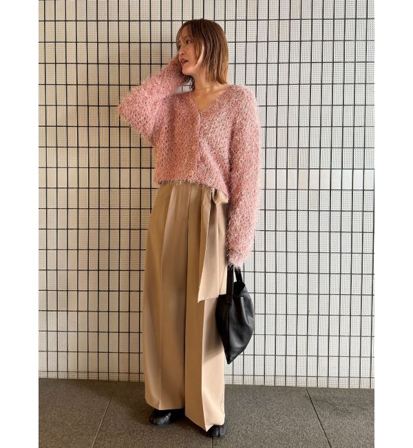 LAGUNAMOON「リボンベルトセンタープレスパンツ」|その他|