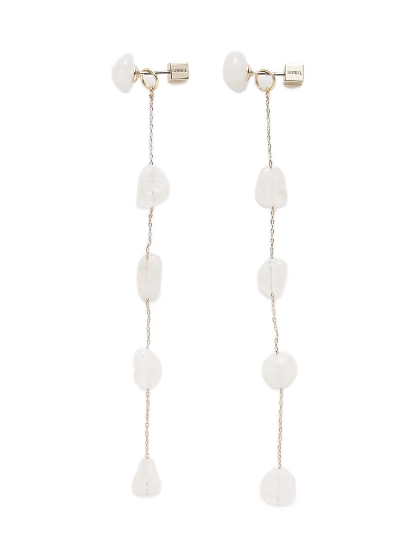 SNIDEL「ナチュラルストーンピアス」|ピアス|