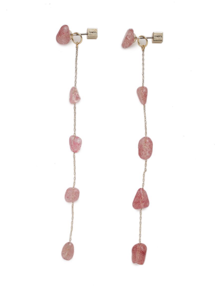 SNIDEL「ナチュラルストーンピアス」|ピアス|
