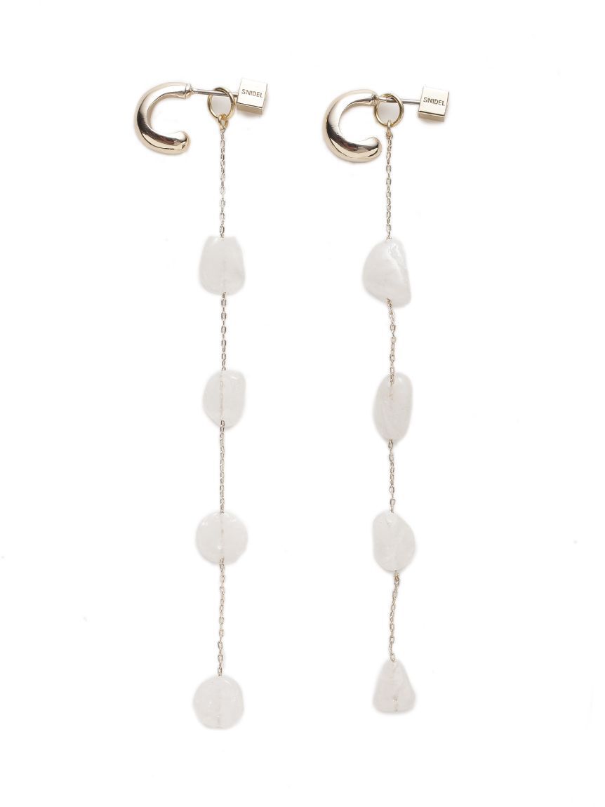 SNIDEL「ナチュラルストーンピアス」|ピアス|