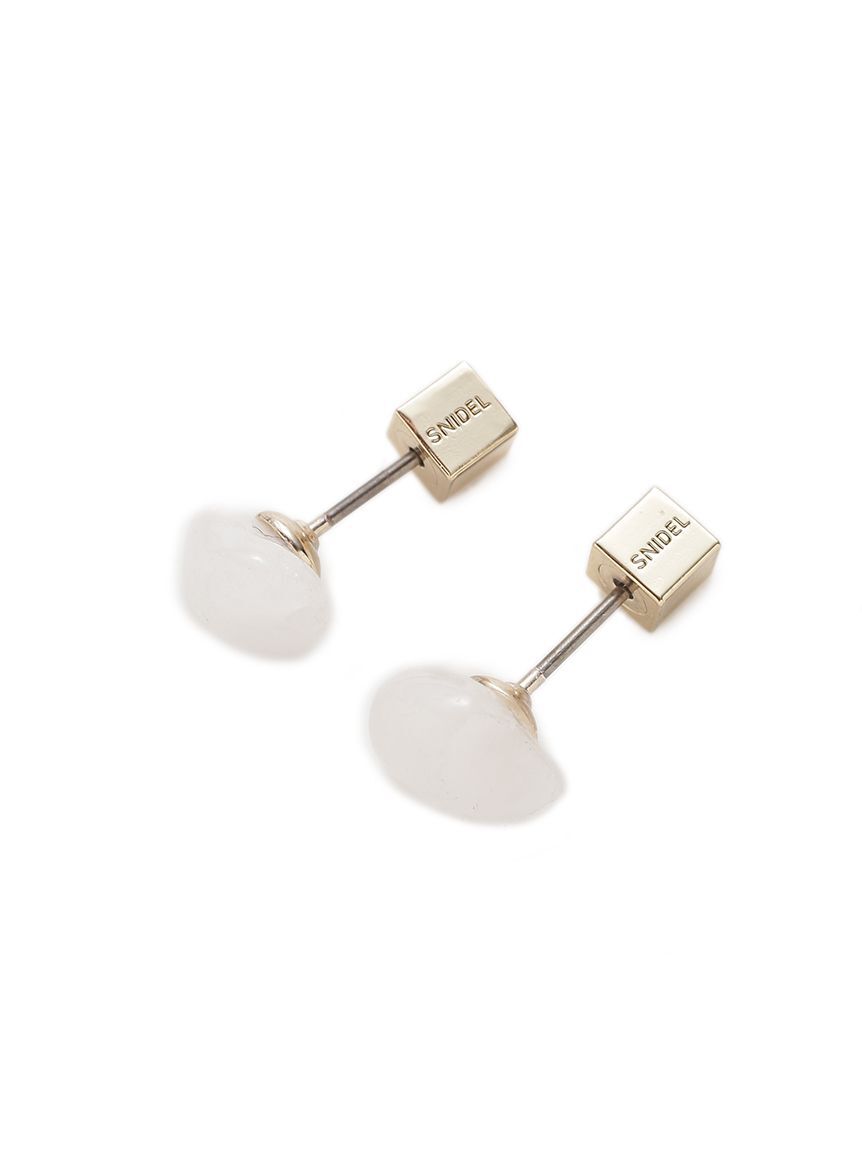 SNIDEL「ナチュラルストーンピアス」|ピアス|