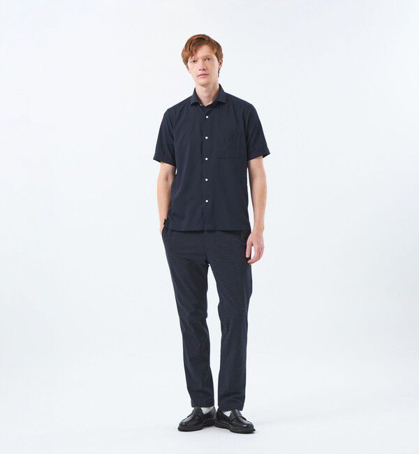 MACKINTOSH PHILOSOPHY「トロッター スクエアカッタウェイシャツ ナローサッカーストライプ」|シャツ・ブラウス|
