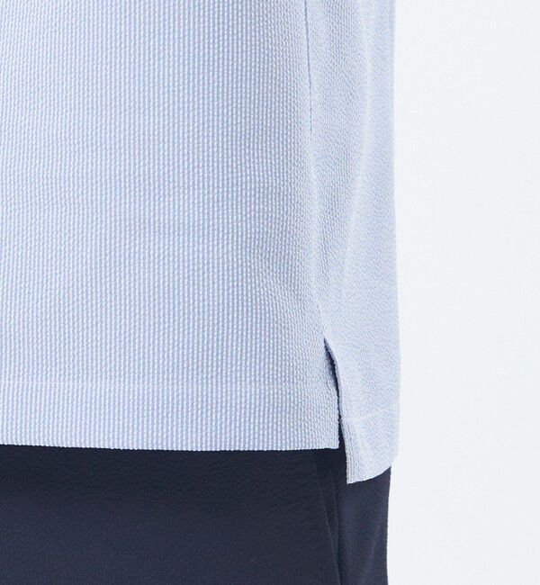 MACKINTOSH PHILOSOPHY「トロッター スクエアカッタウェイシャツ ナローサッカーストライプ」|シャツ・ブラウス|