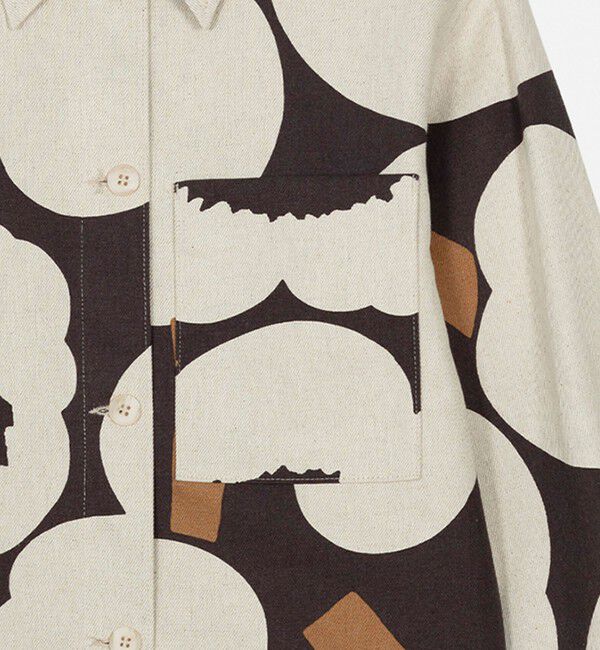 Marimekko「Pilkkoa Unikko オーバーシャツ」|シャツ・ブラウス|