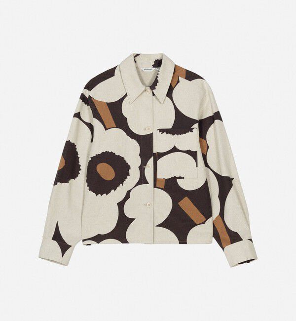 Marimekko「Pilkkoa Unikko オーバーシャツ」|シャツ・ブラウス|