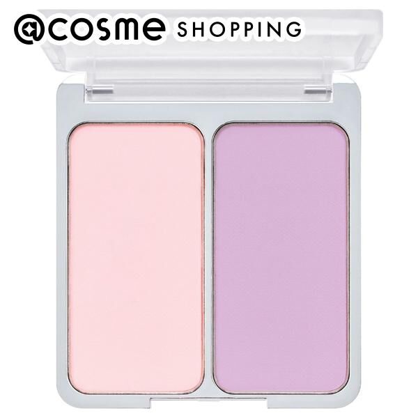  「2aN デュアルチーク 01 コットンキャンディバイオレット 本体 (4.5g&times;2)」|チーク|その他