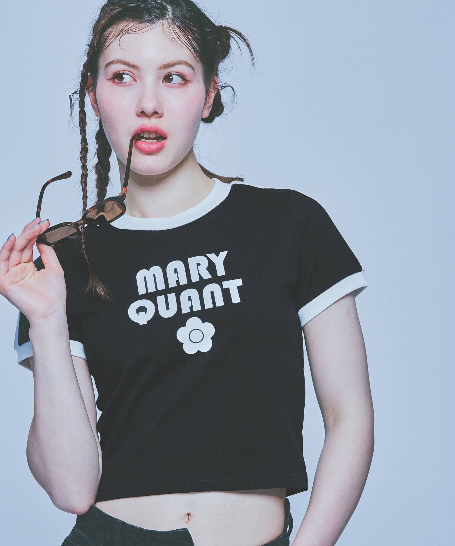 MARY QUANT「コンパクトリンガー Tシャツ」|Tシャツ・カットソー|