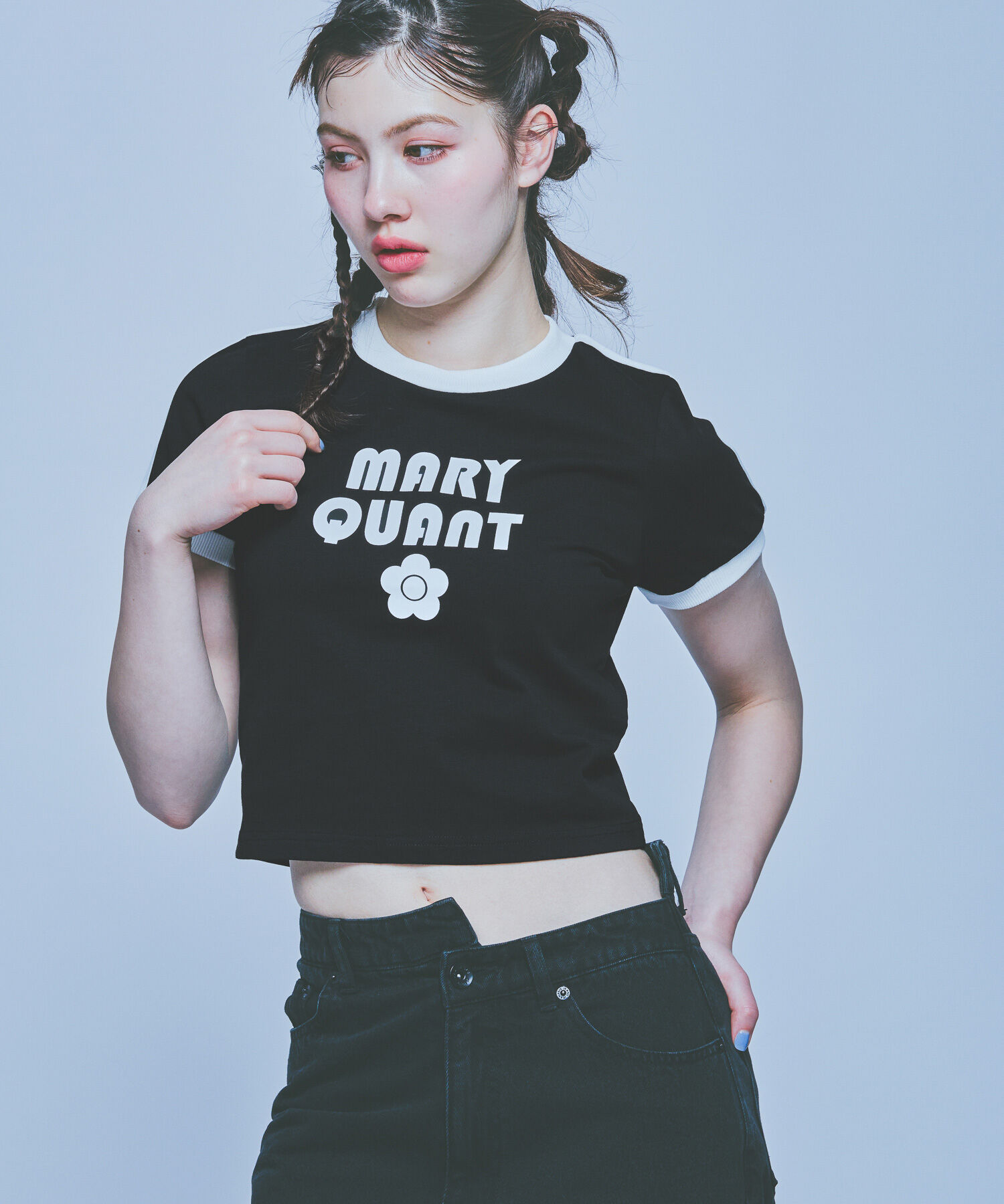 MARY QUANT「コンパクトリンガー Tシャツ」|Tシャツ・カットソー|